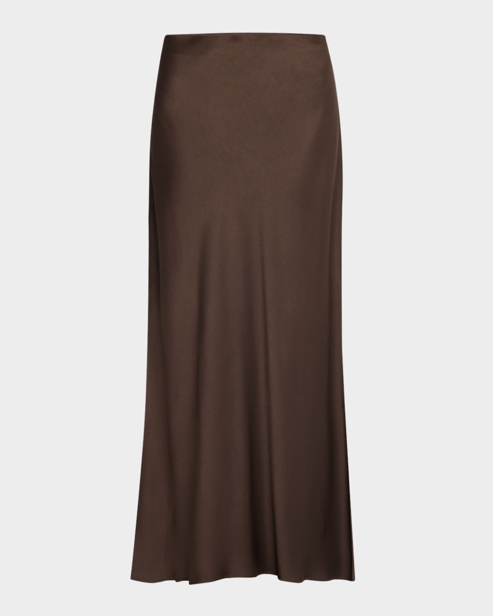 Brunello Cucinelli Satin Cady Maxi Pencil Skirt | Neiman Marcus