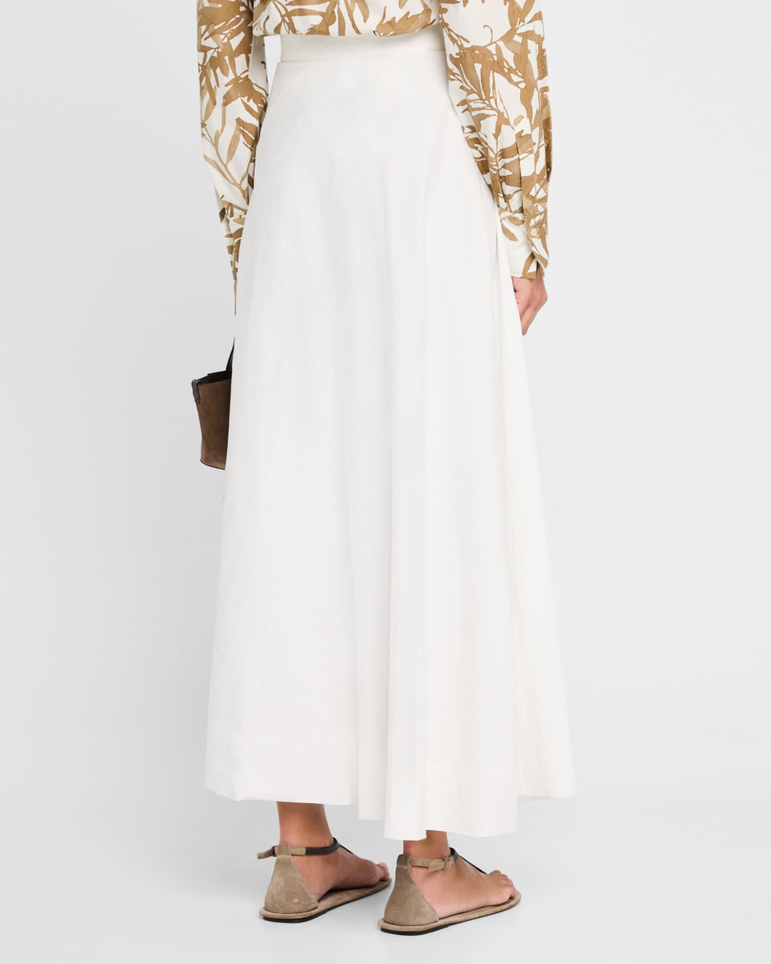 【関税＆送料込み】Brunello Cucinelli Long Skirt VIP【関税送料無料】希少 BRUNELLO CUCINELLI LINEN LONG SKIRT