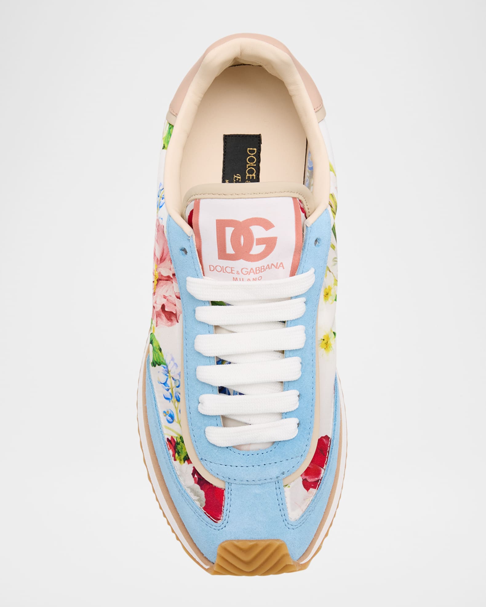 スニーカー Dolce Gabbana Aria Dg Runner Low-Top Sneakers Dolce&Gabbana Aria Floral Nylon and Leather Low-Top Sneakers