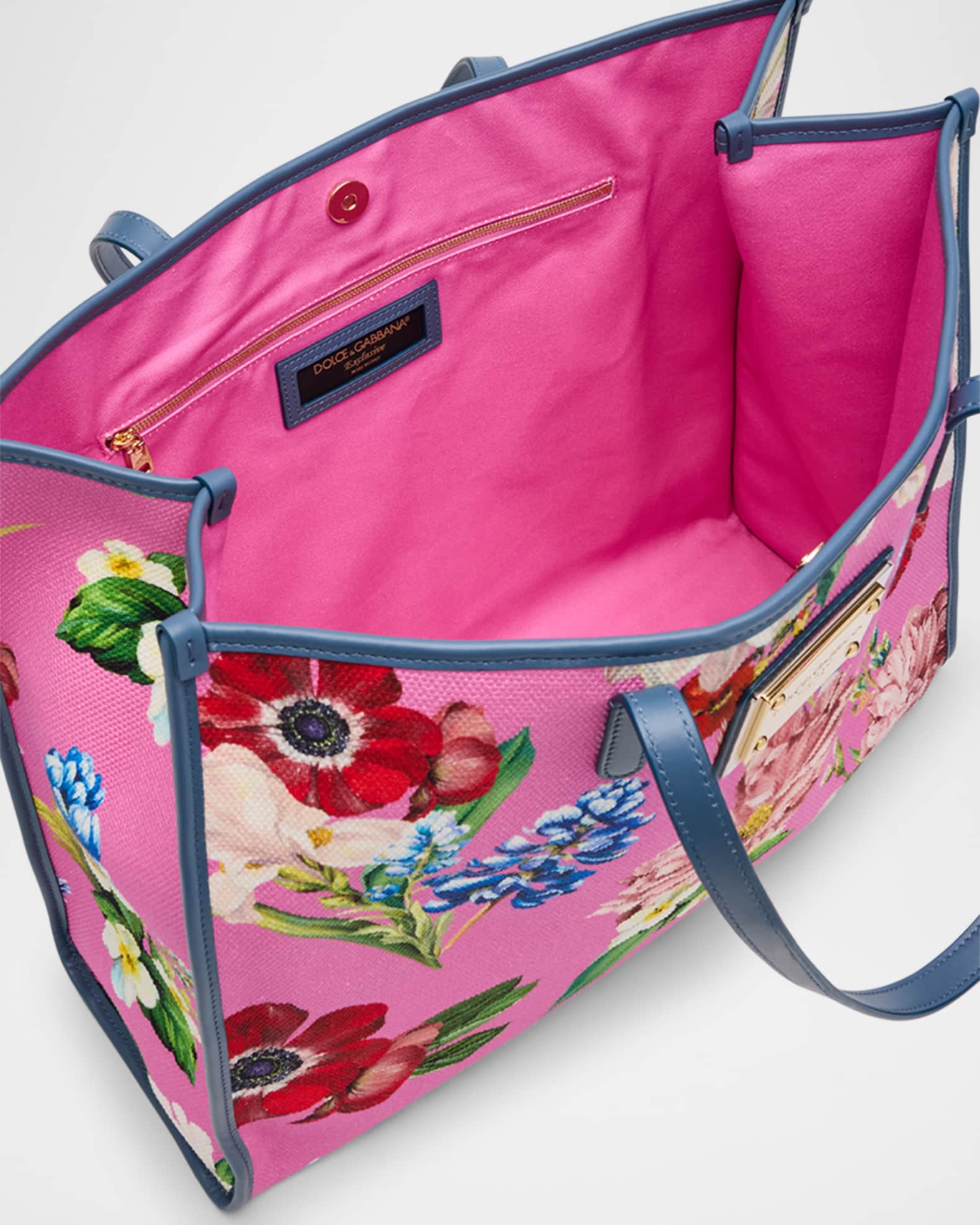 Floral Canvas Tote Bag