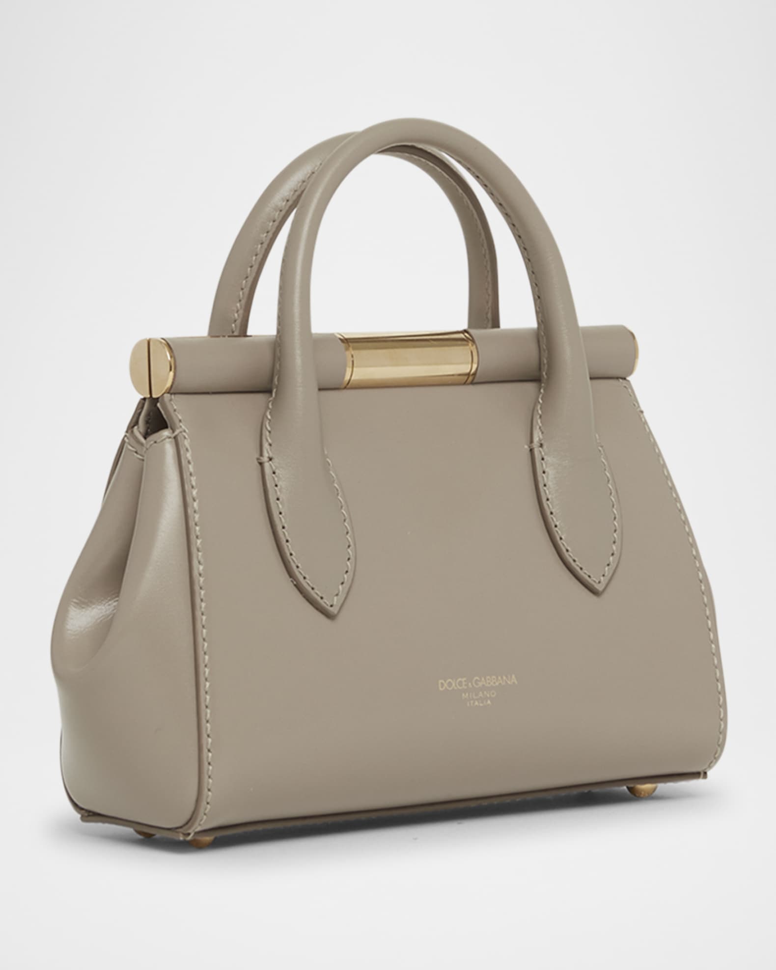 Dolce Gabbana Marlene Small Leather Top Handle Bag with Chain Strap Neiman Marcus