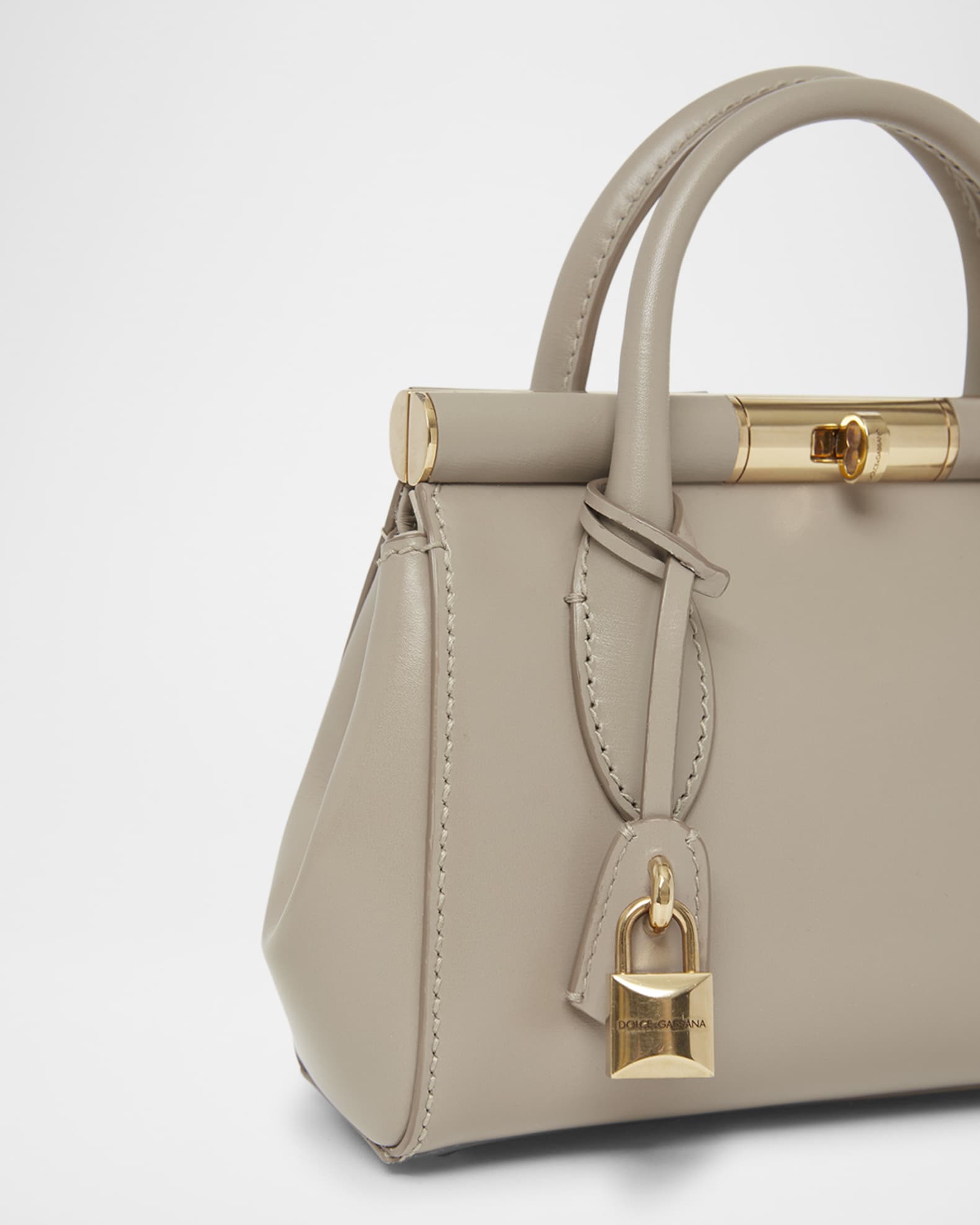 【関税＆送料込み】Dolce & Gabbana Day Leather Mini Handbag Dolce & Gabbana Day Leather Mini Handbag in Gray | Lyst