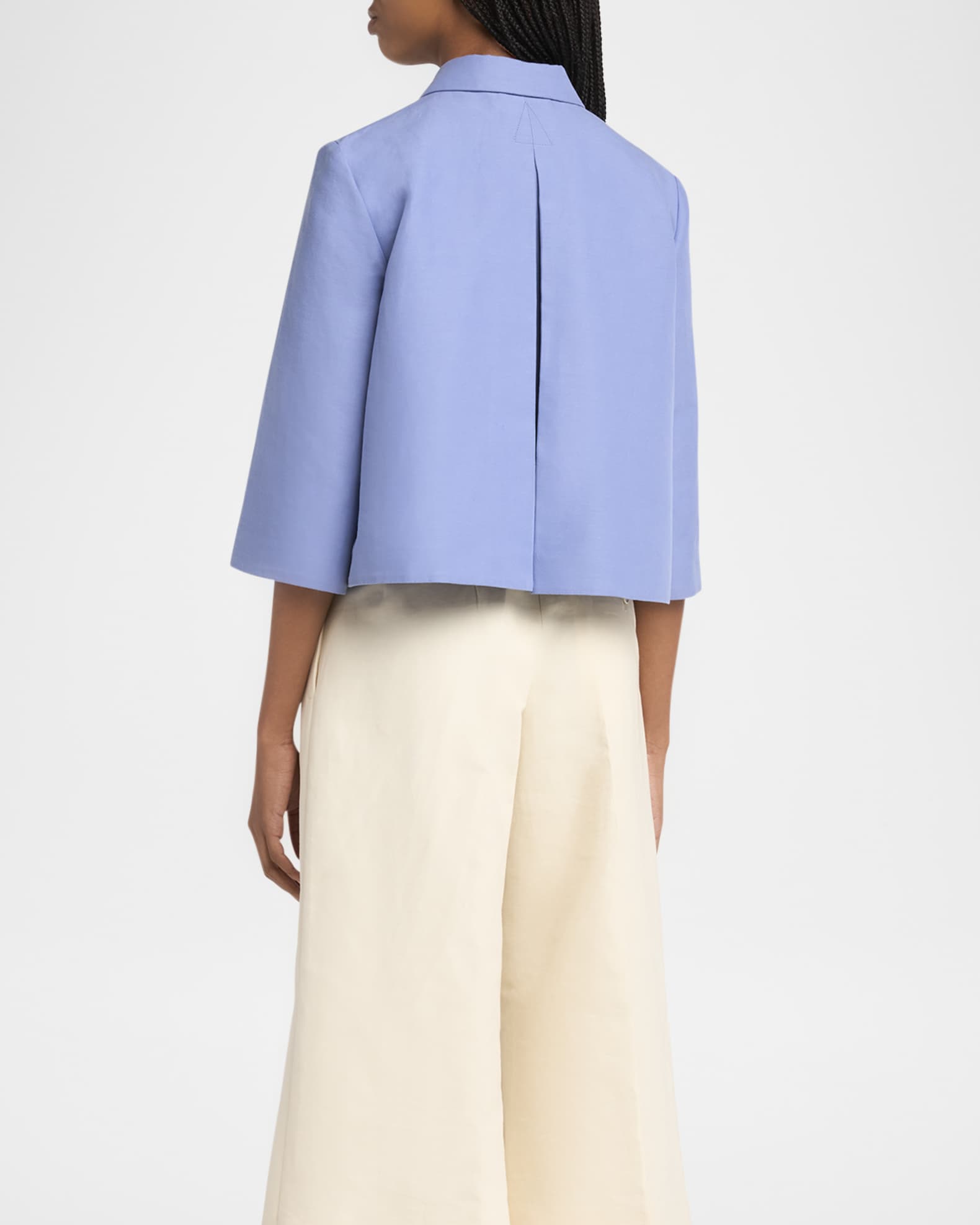 Marni Short Three-Quarter Sleeve Cotton Jacket | Neiman Marcus