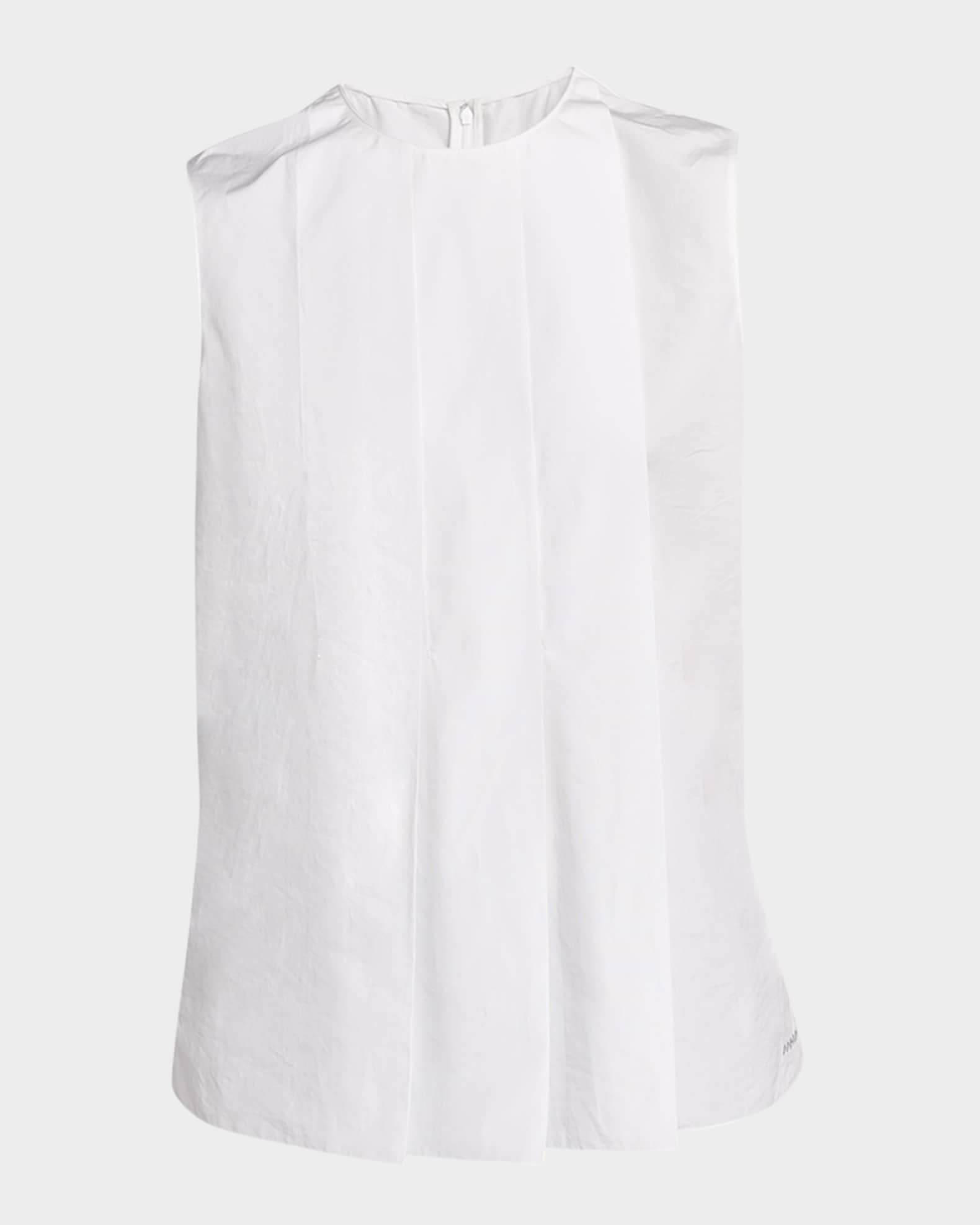 Pleated Sleeveless Top 0