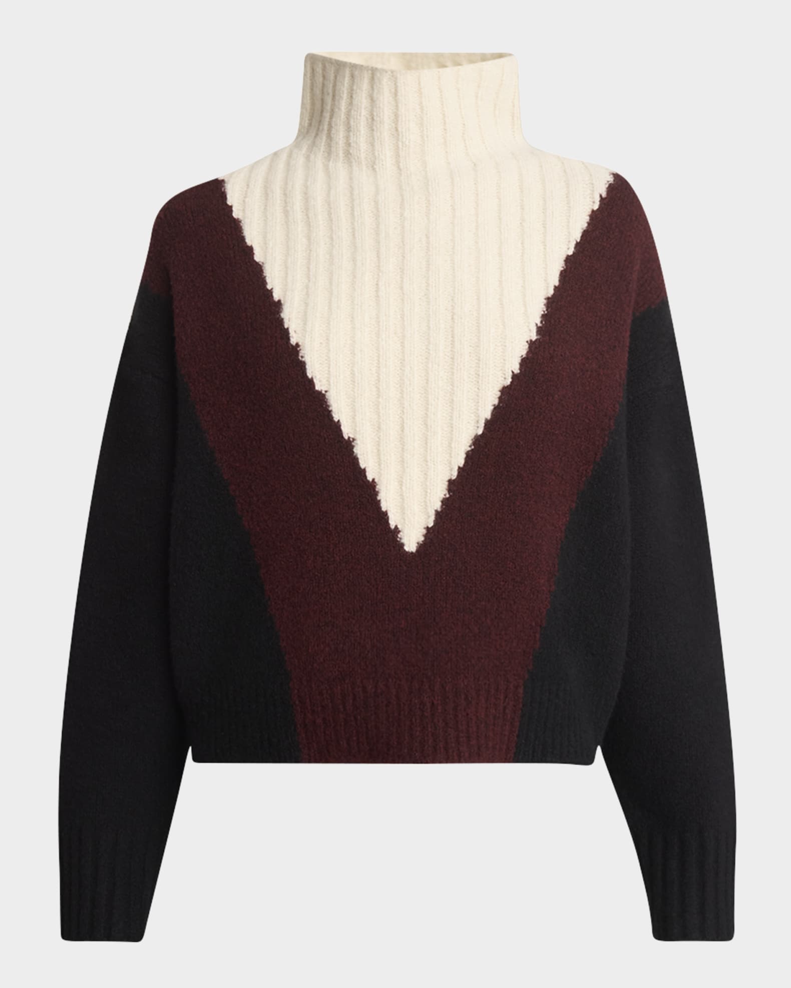 Alma Graphic Cashmere Turtleneck Sweater