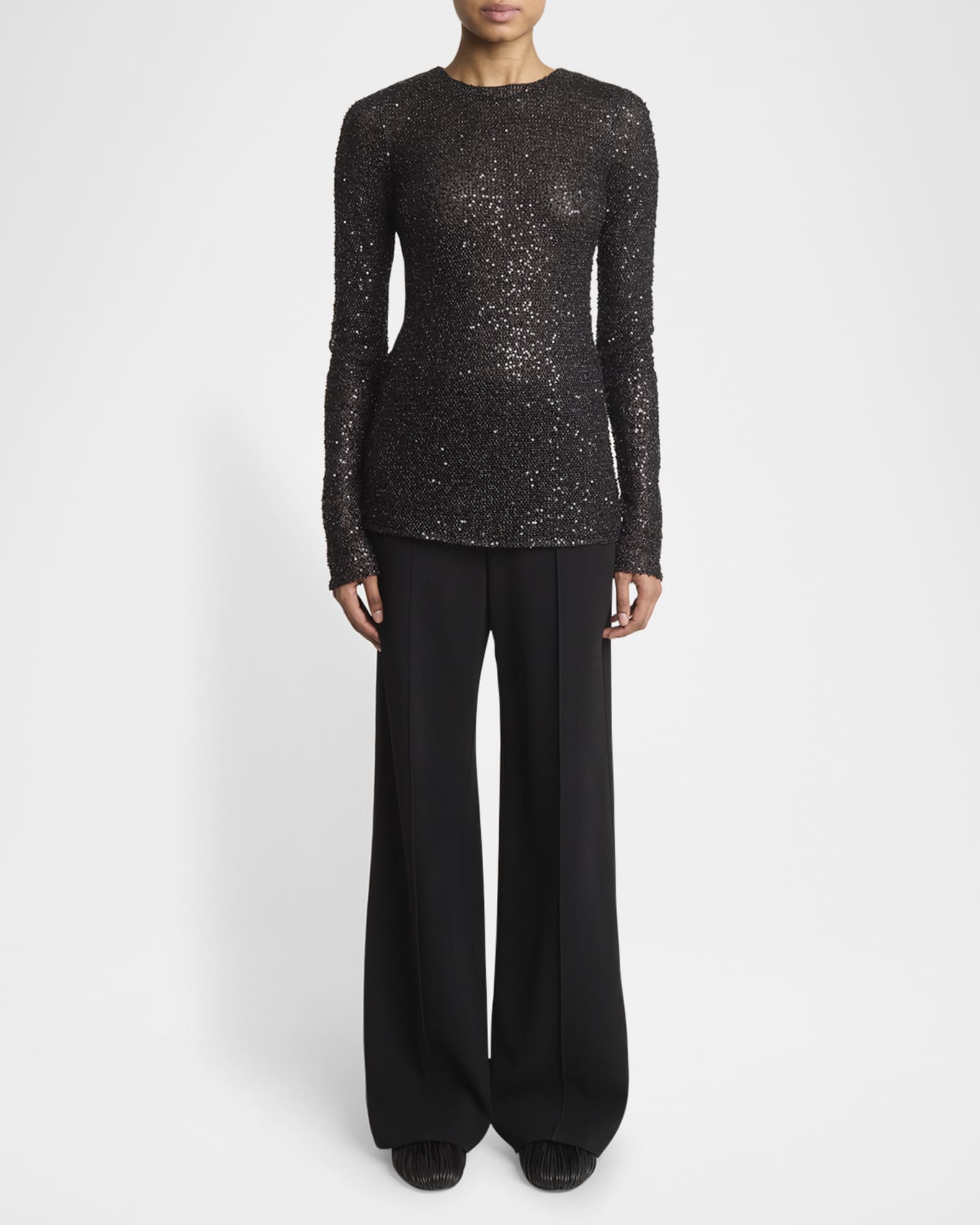 Sophie Long-Sleeve Sequin Top 1