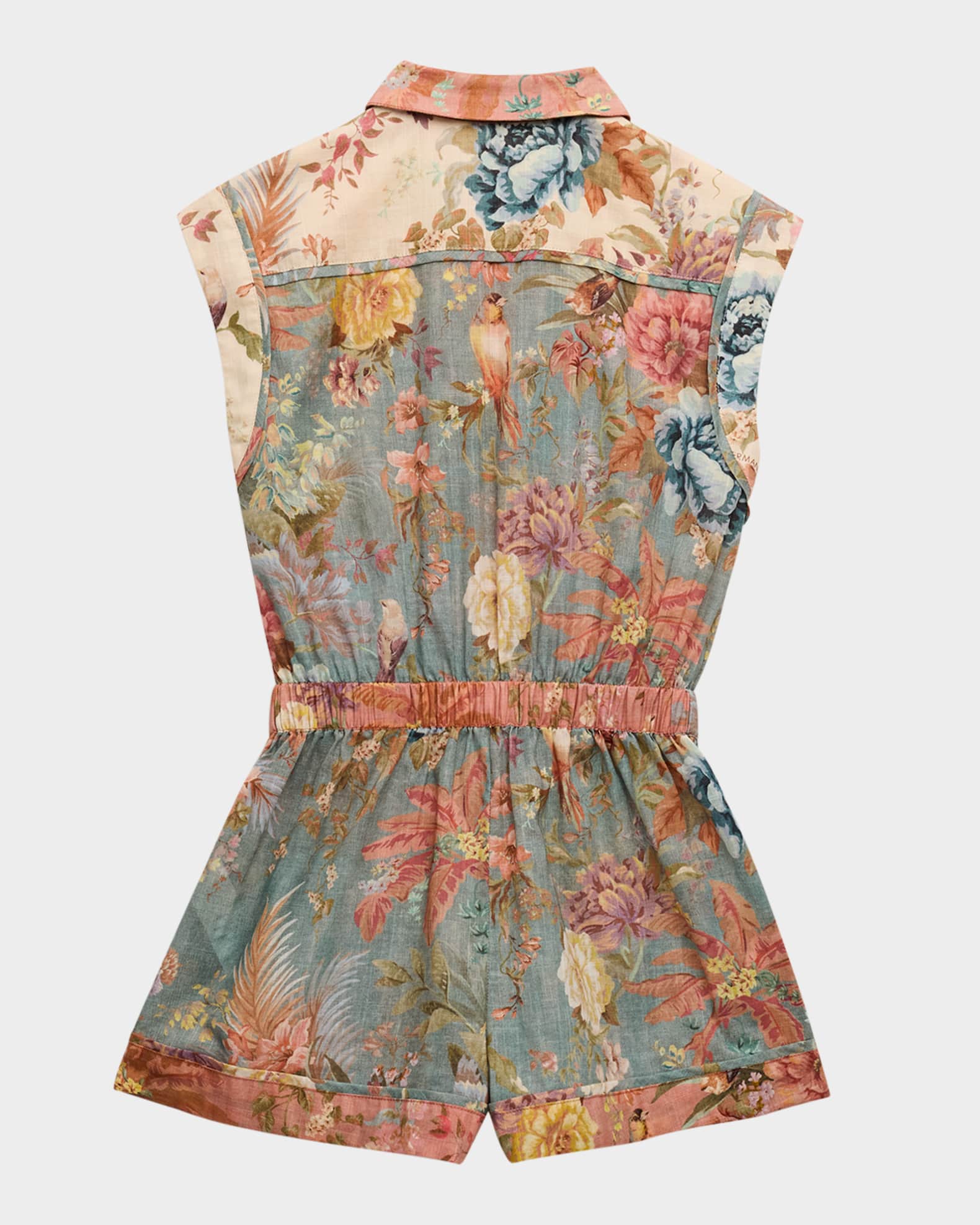 Girl's Tallow Floral-Printed Playsuit, Size 2-12 1