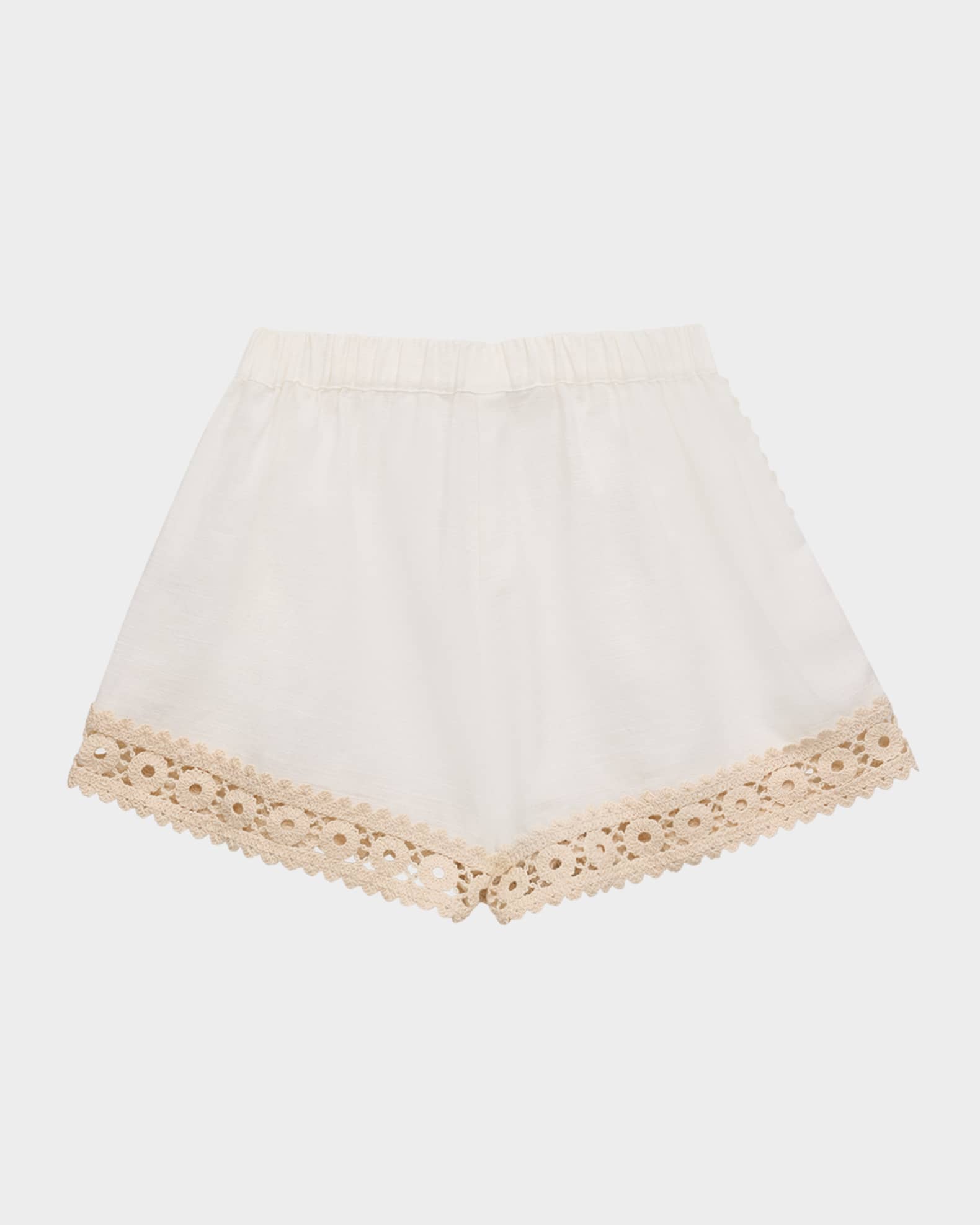 Girl's Wylie Scallop Trim Shorts, Size 4-12 1