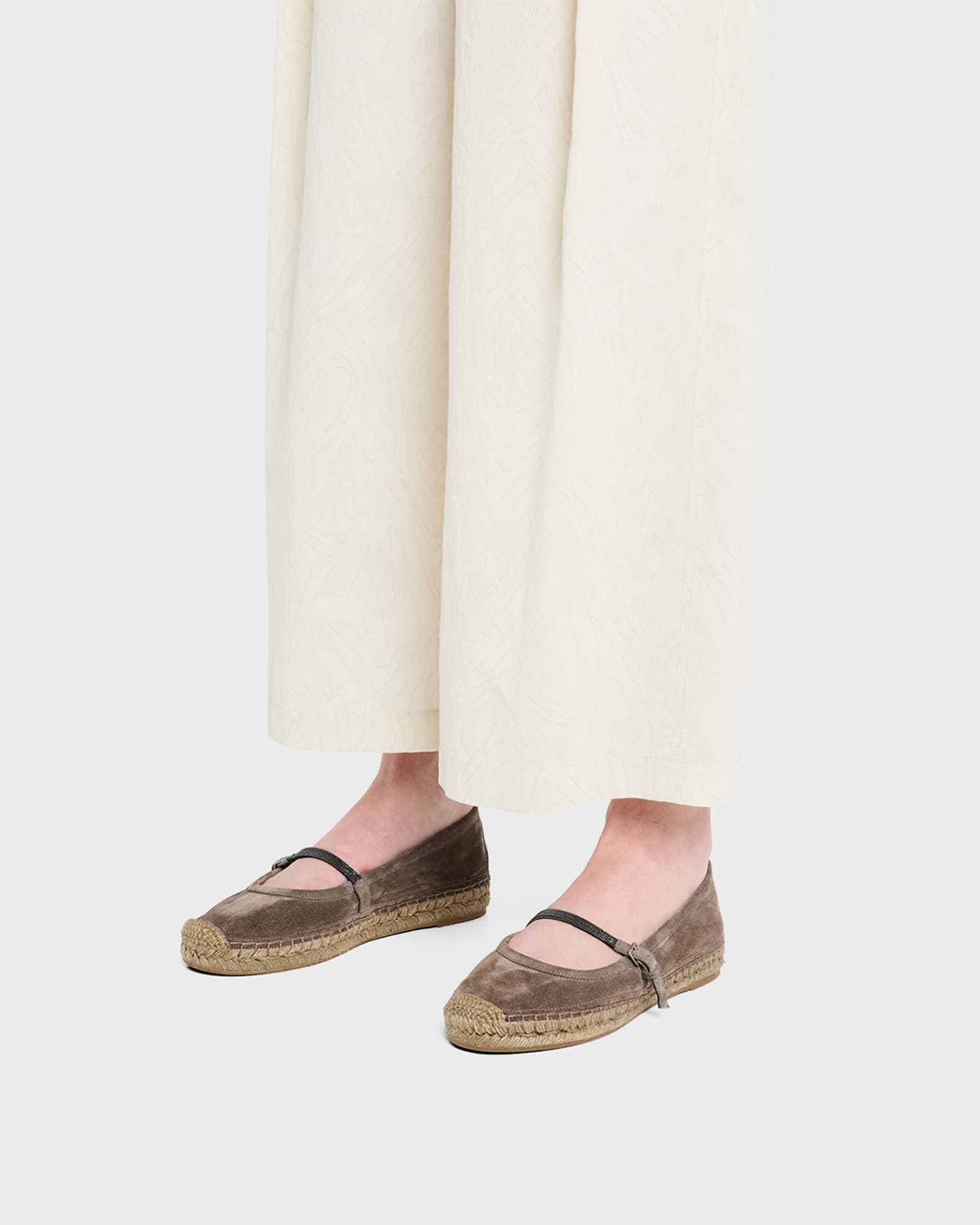 Suede Mary Jane Espadrilles 1