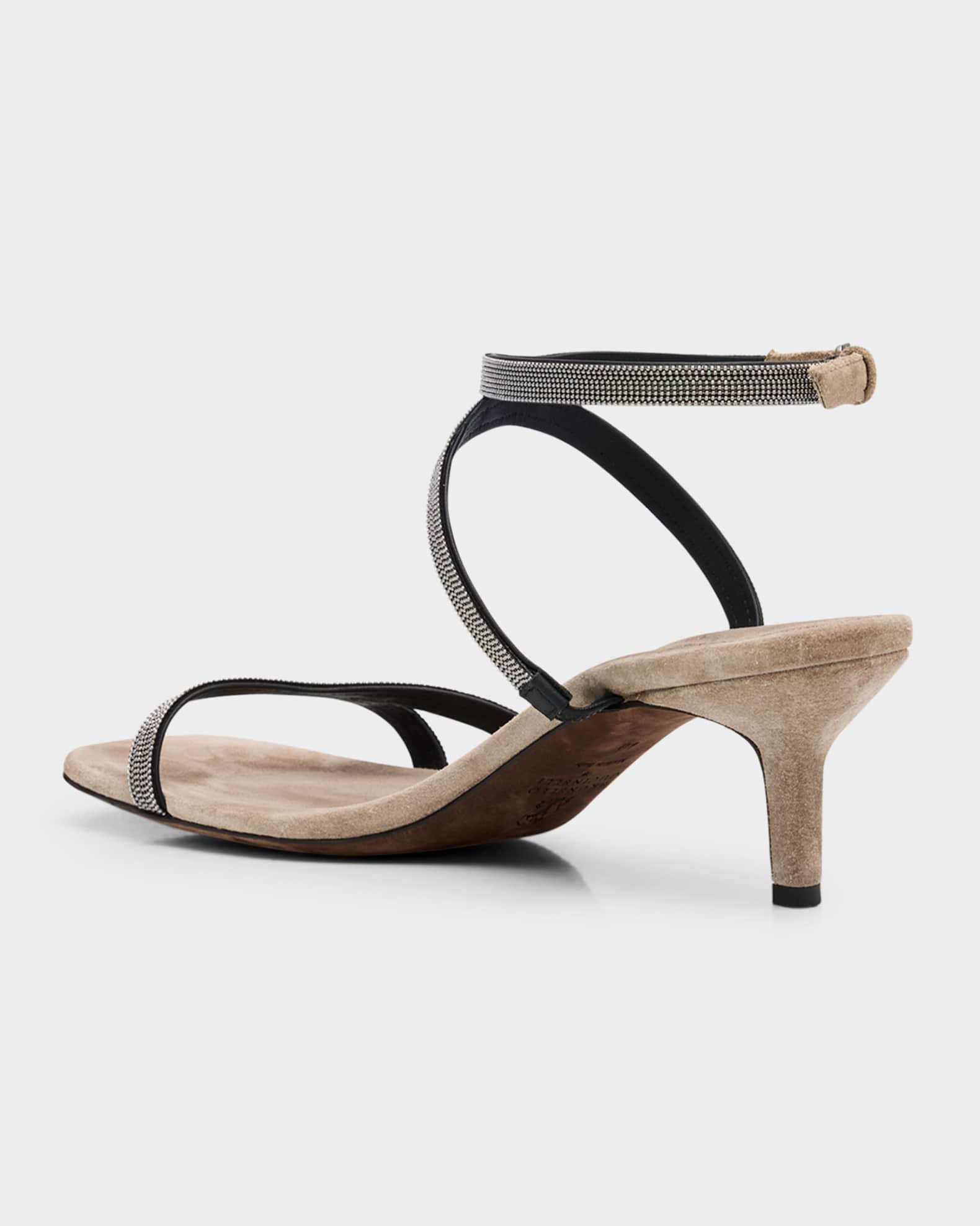 Brunello Cucinelli Monili Strappy Sandals | Neiman Marcus