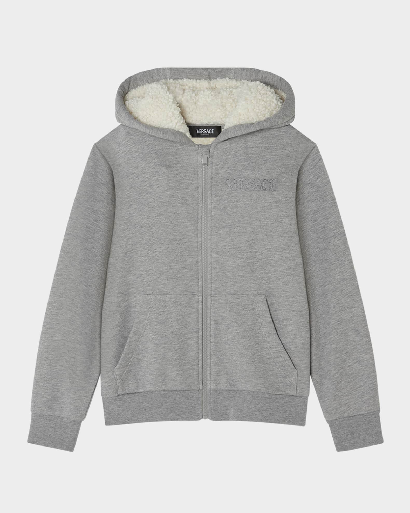 Kid's Hoodie W/ Embossed Medusa Head, Size 6-14 0
