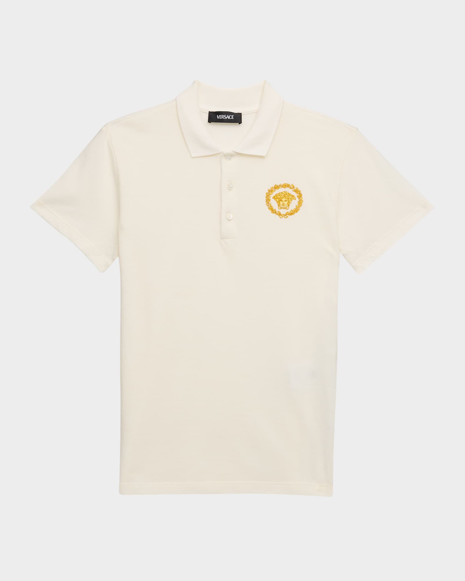 Boy's Medusa Emblem Polo Shirt, Size 6-14 0