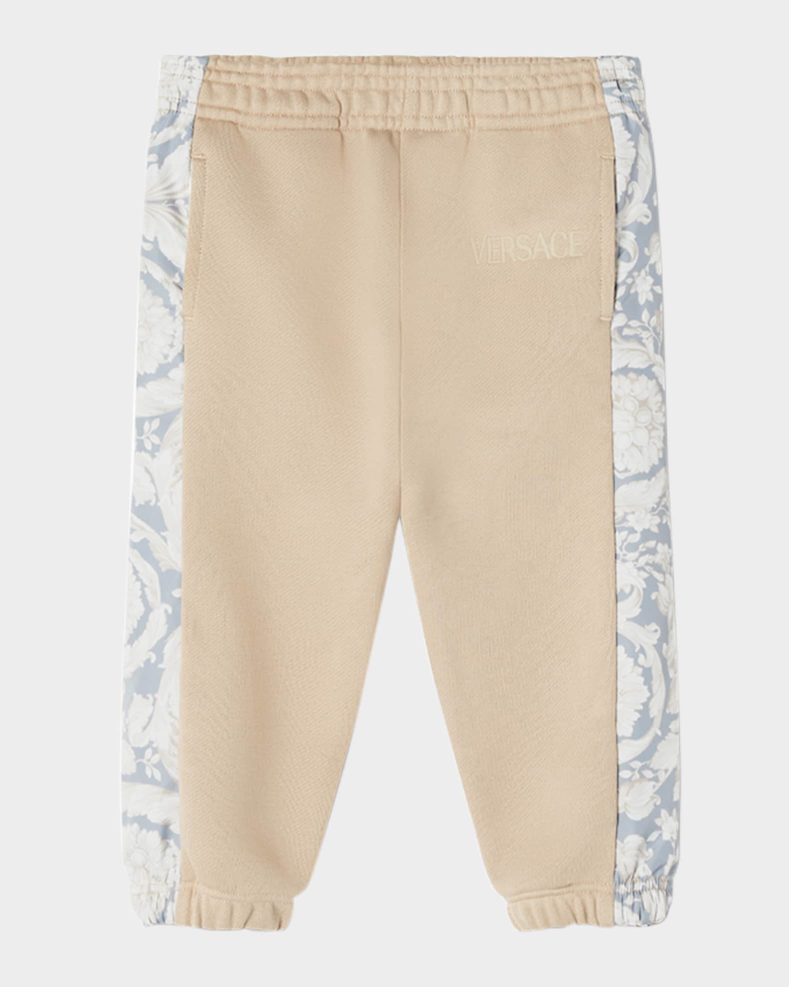 Boy's Barocco-Trim Fleece Sweatpants 0