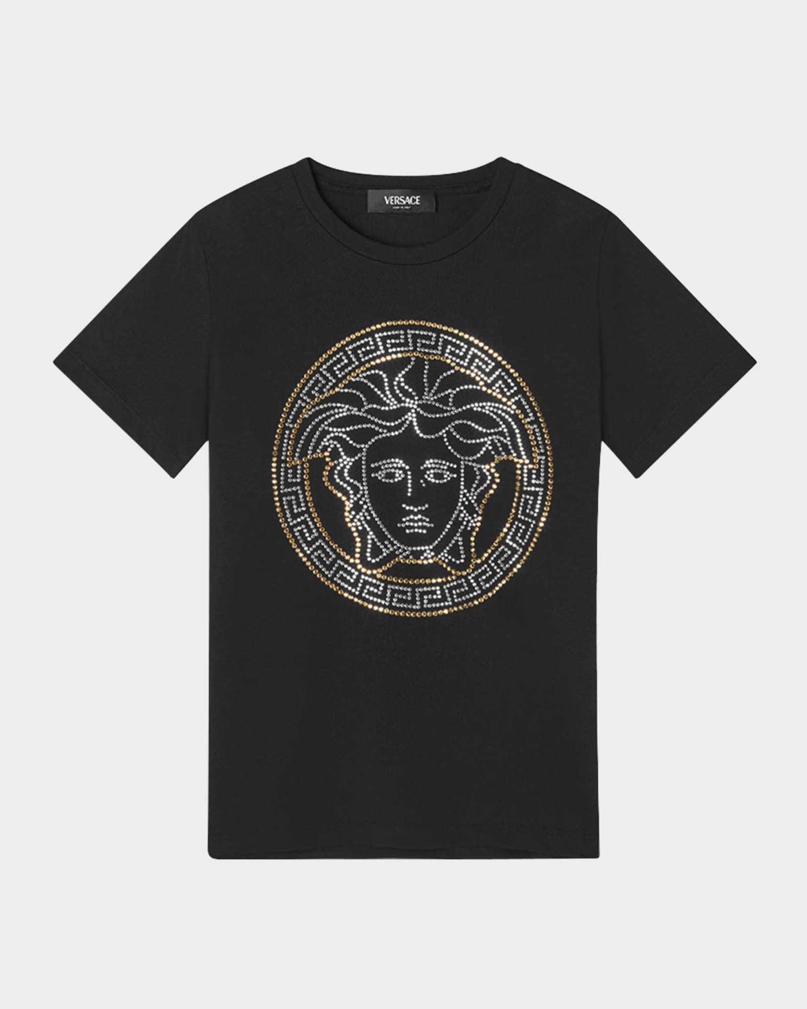 Kid's Bicolor Studded Medusa T-Shirt, Size 6-14 0