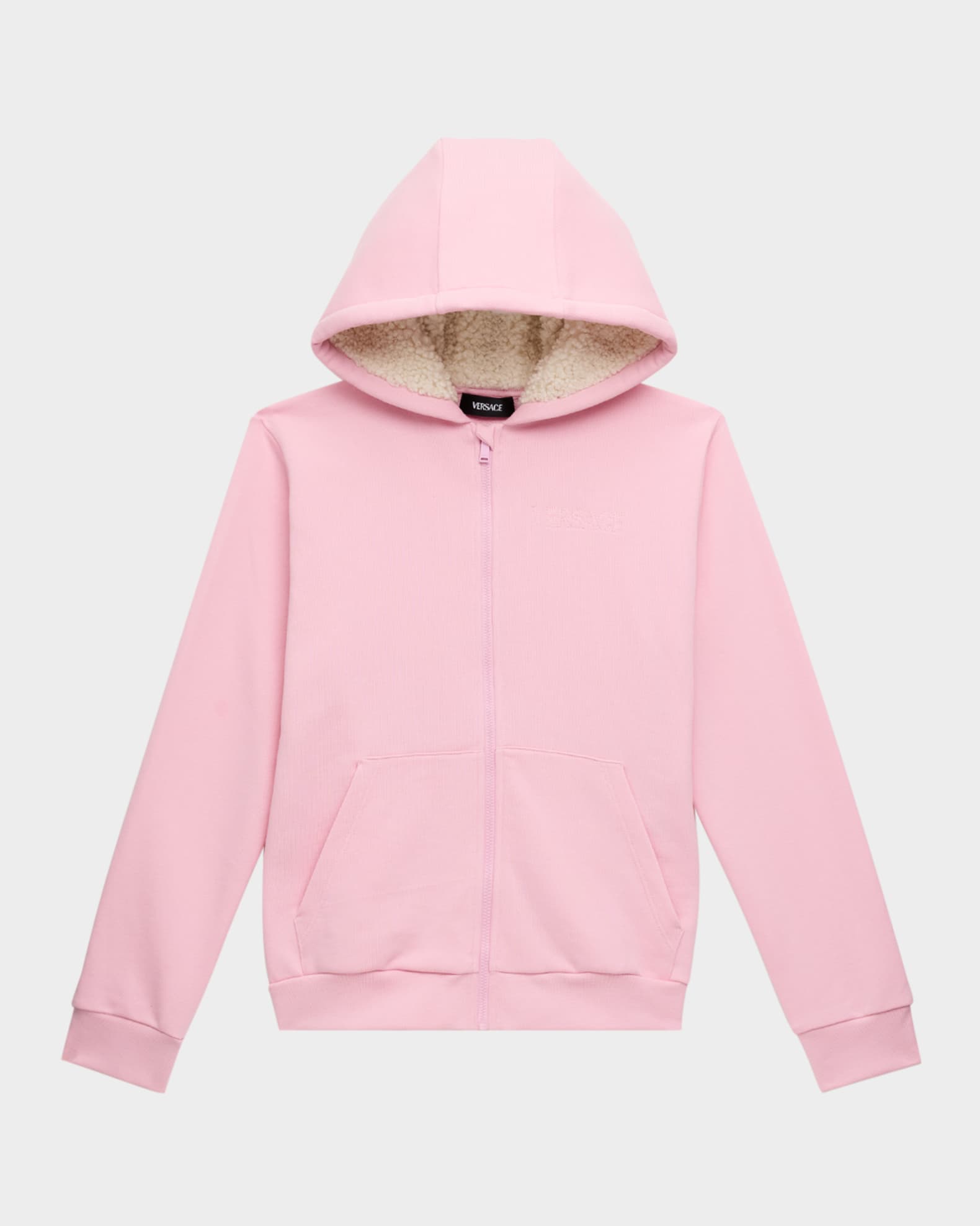 Girl's Embossed Meudsa & Logo-Print Hoodie, Size 6-14 0