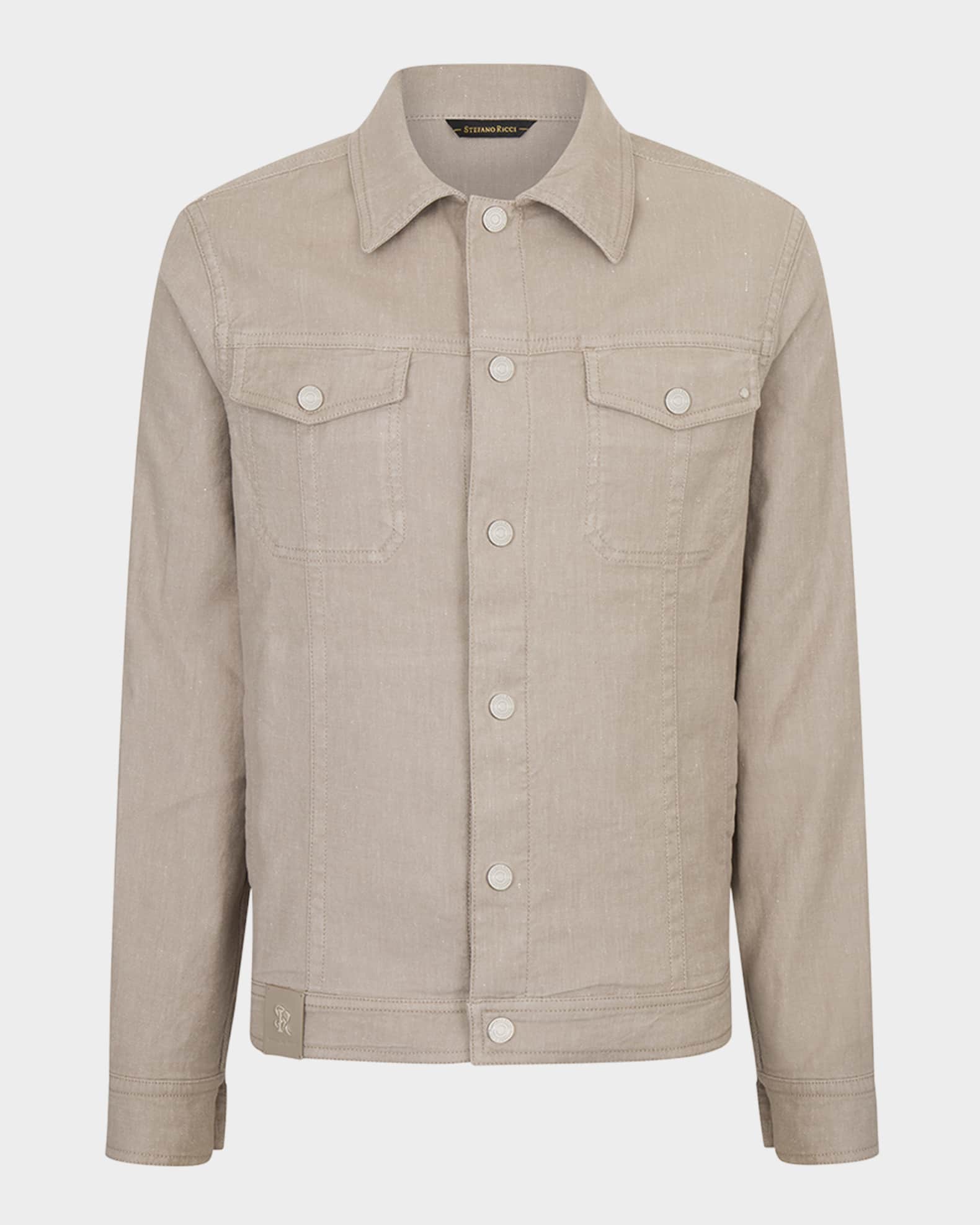 Men's Button-Front Trucker Jacket 0