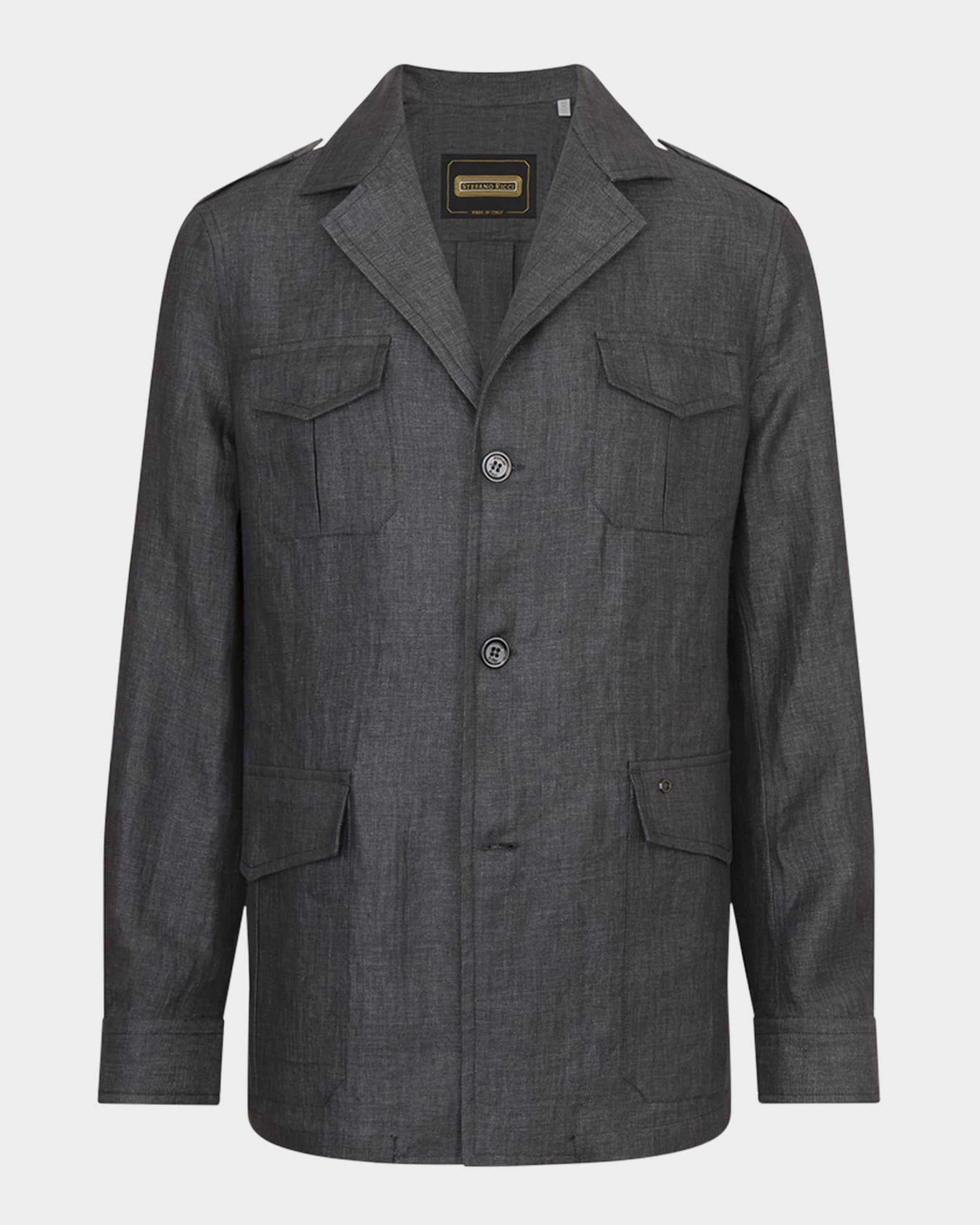 Men's Sahara Linen Safari Jacket 0