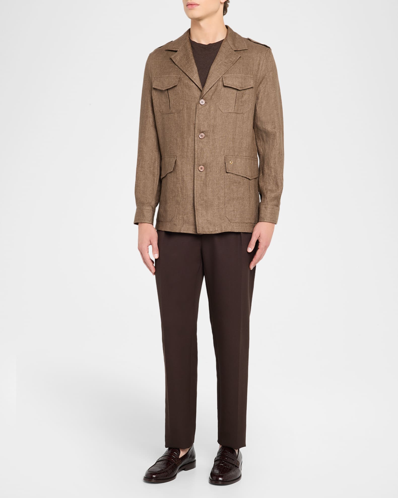 Men's Sahara Linen Safari Jacket 1