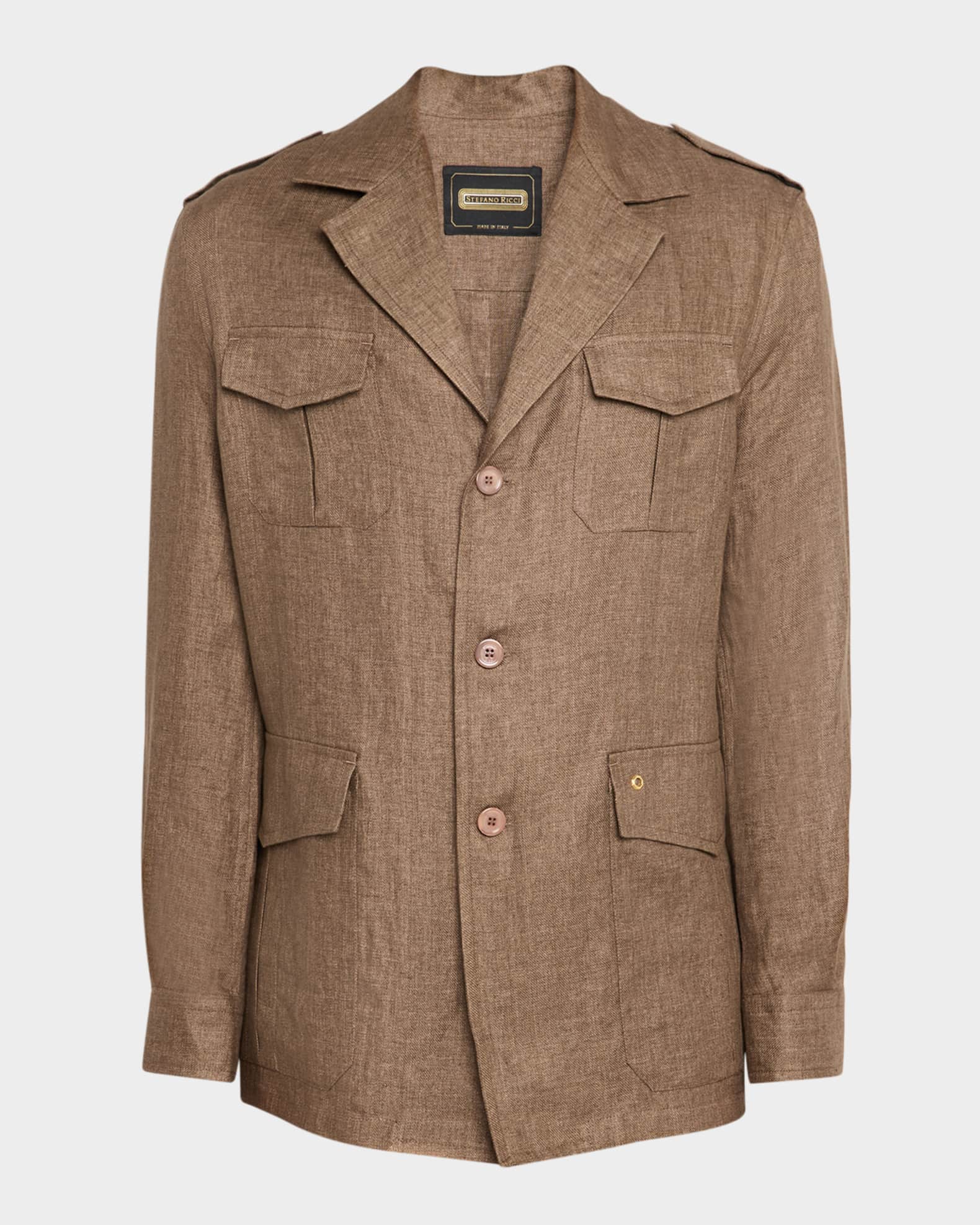 Men's Sahara Linen Safari Jacket 0