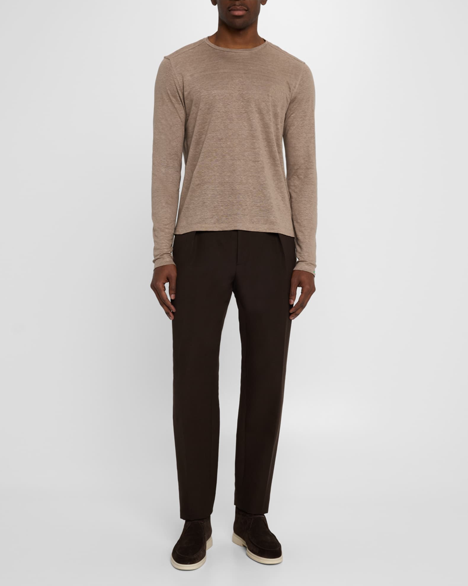 Men's Linen Long-Sleeve T-Shirt 1