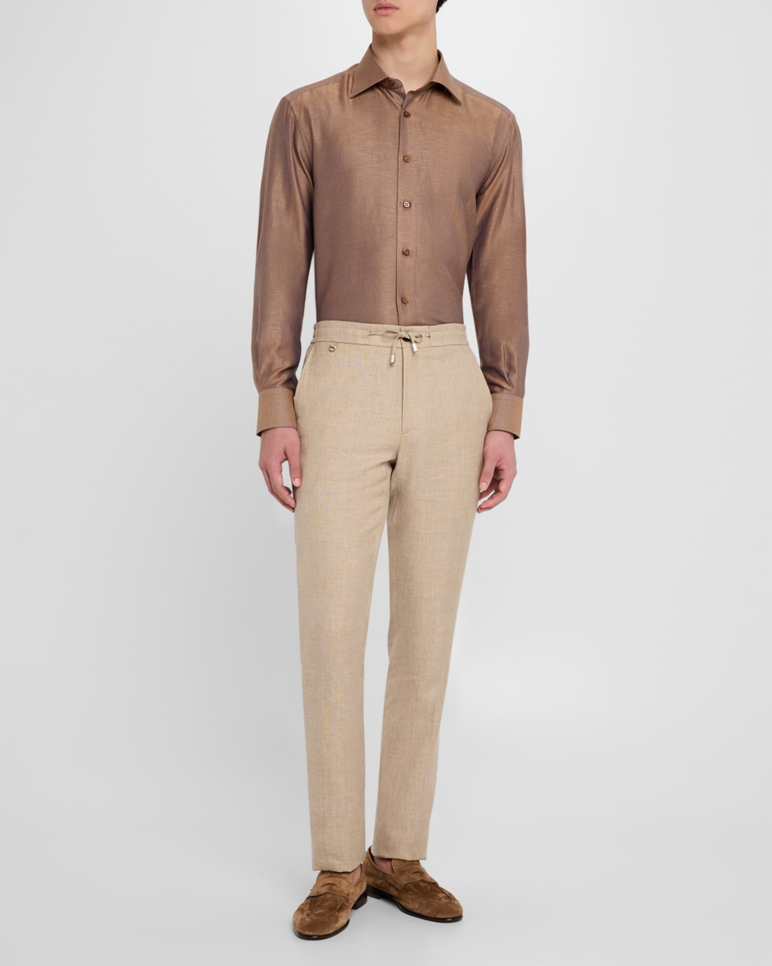 Men's Drawstring Pull-On Pants 1