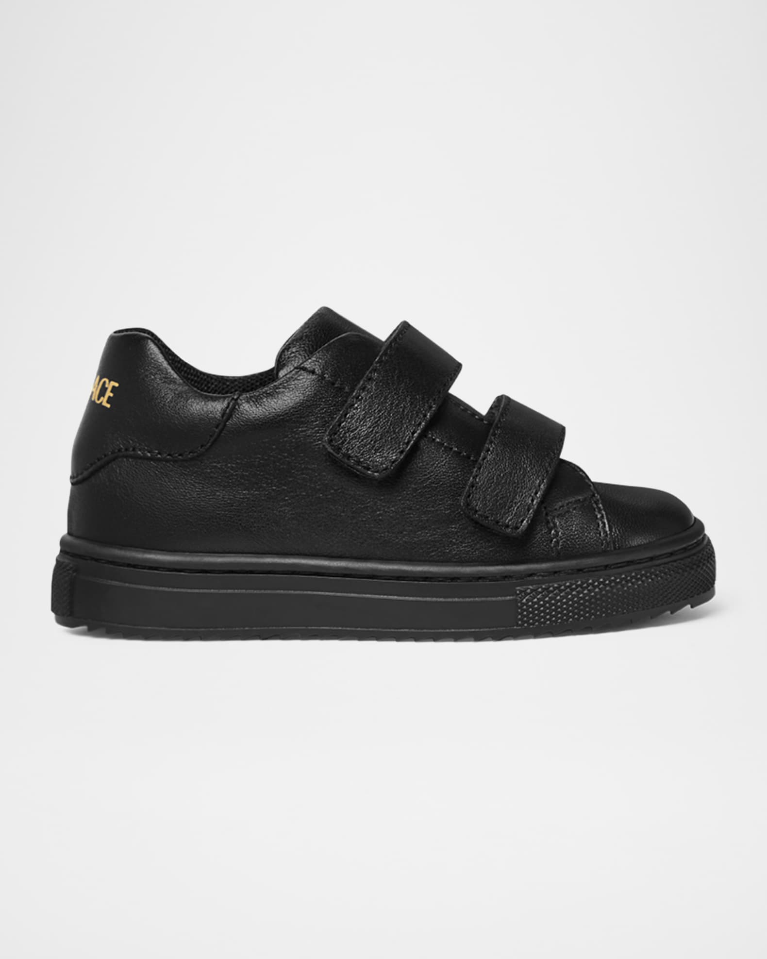 Boy's Calf Leather Logo-Print Sneakers 0