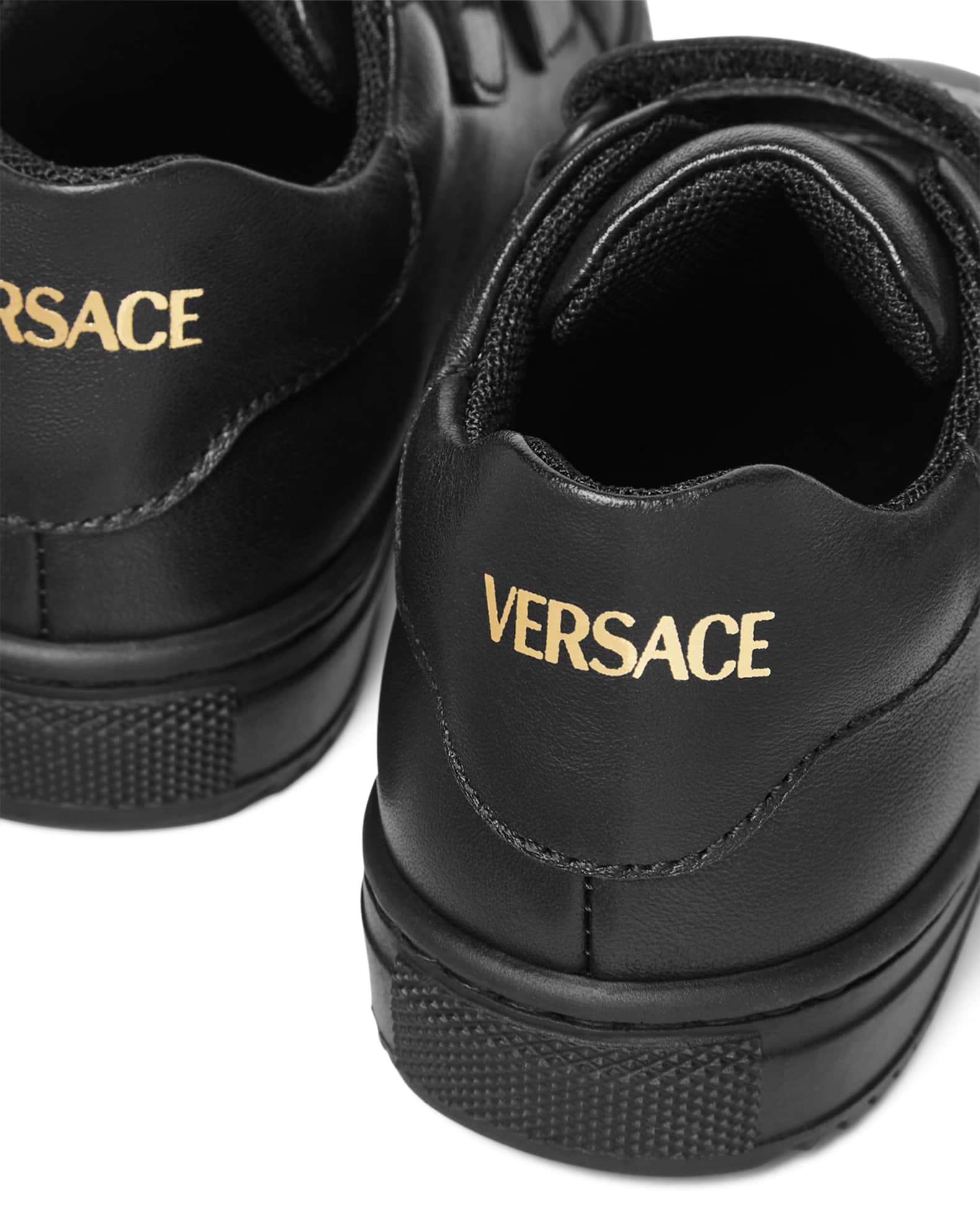 【関税&送料込】Versace Sneaker Calf Leathersuedefabric CALF LEATHER SNEAKERS for Men - Versace sale | Biffi