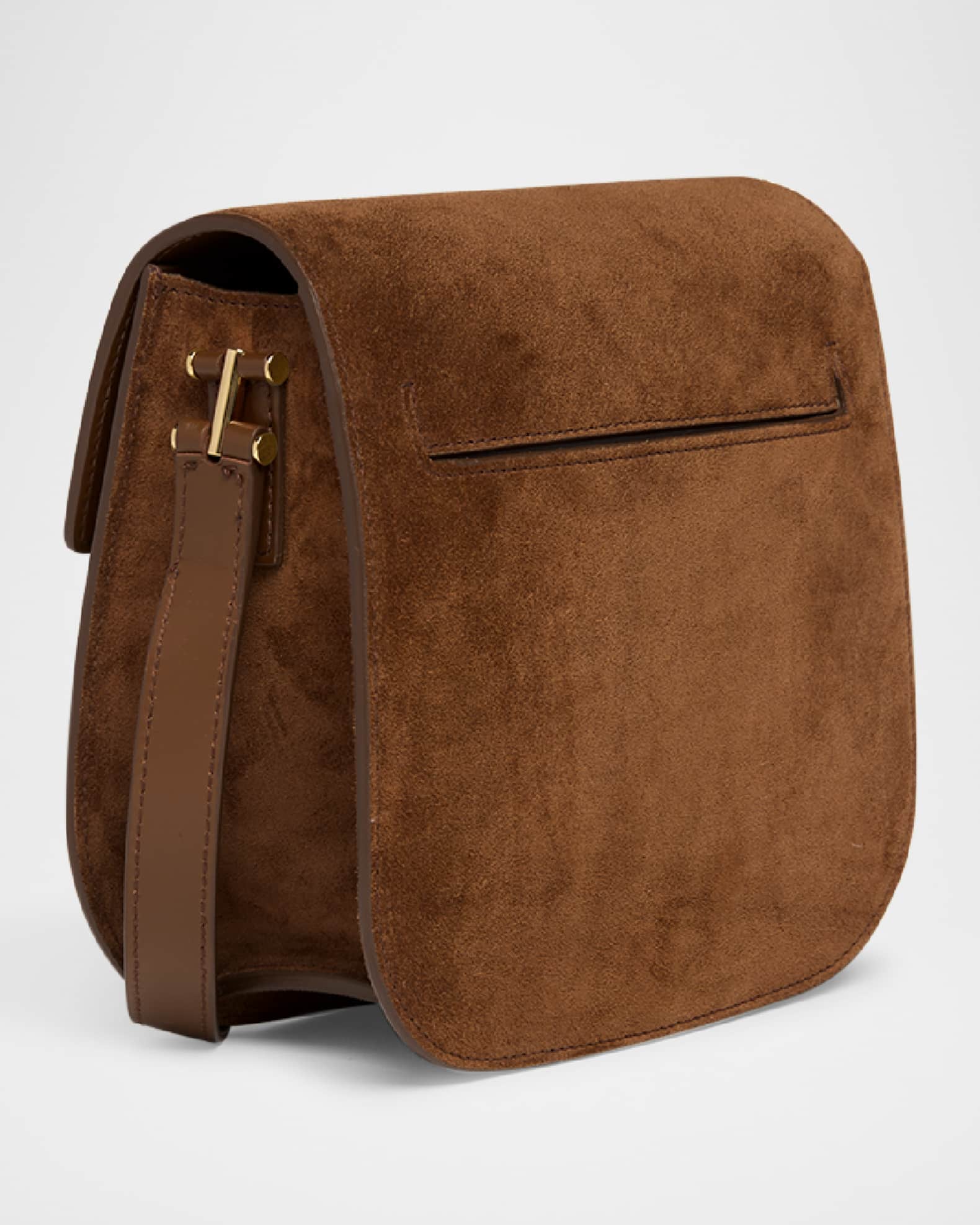 TOM FORD Tara Mini Flap Crossbody Bag in Suede and Leather