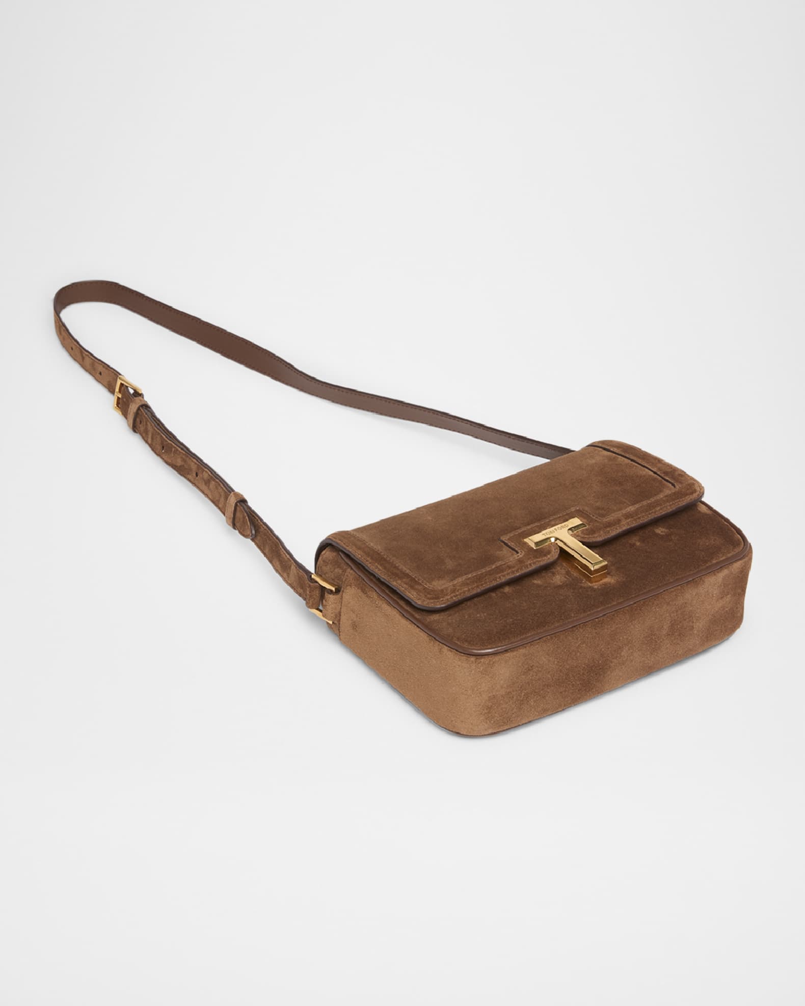Wallis Small Flap Shoulder Bag in Suede  1