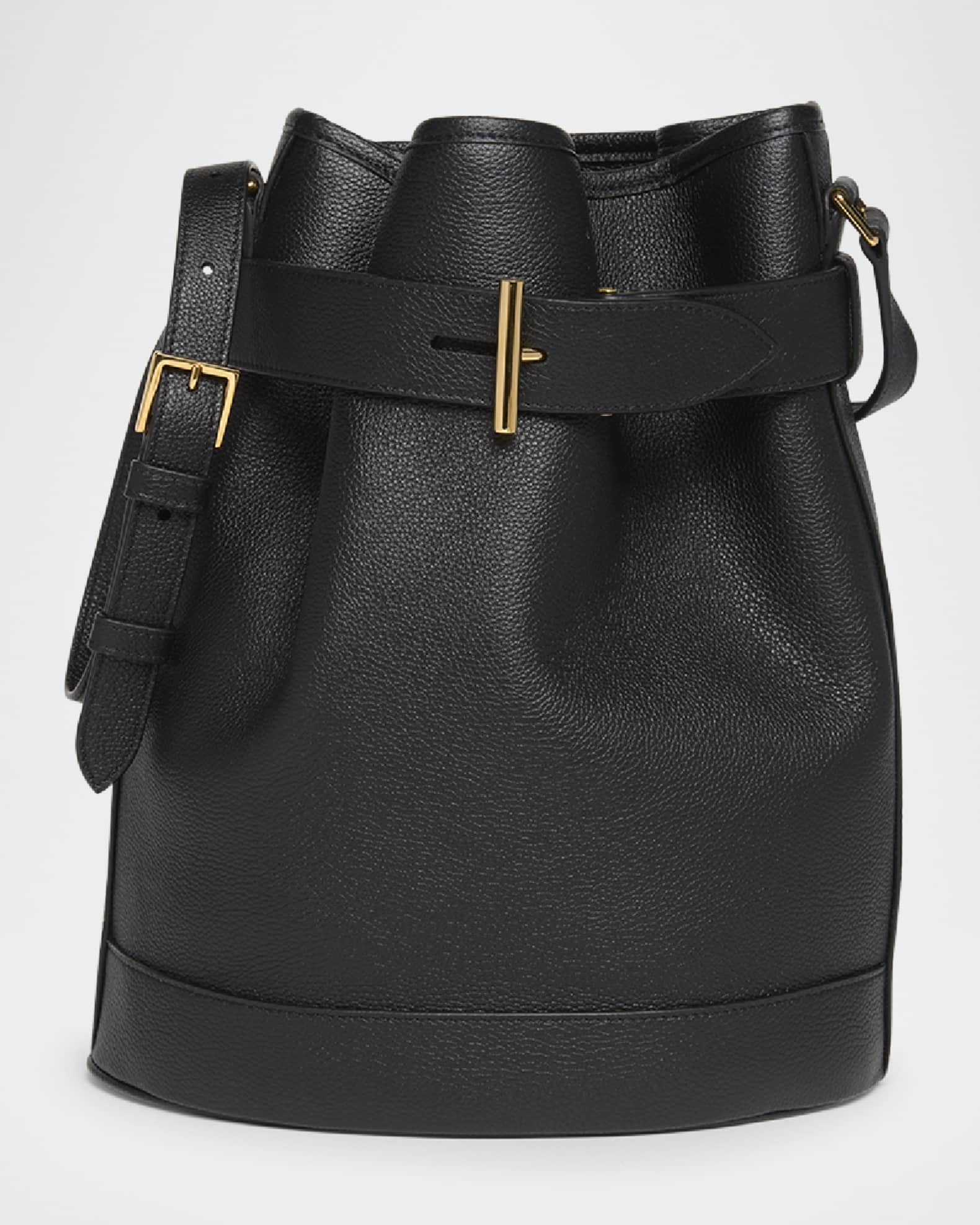 Tara Medium Bucket Bag in Grain Leather 0