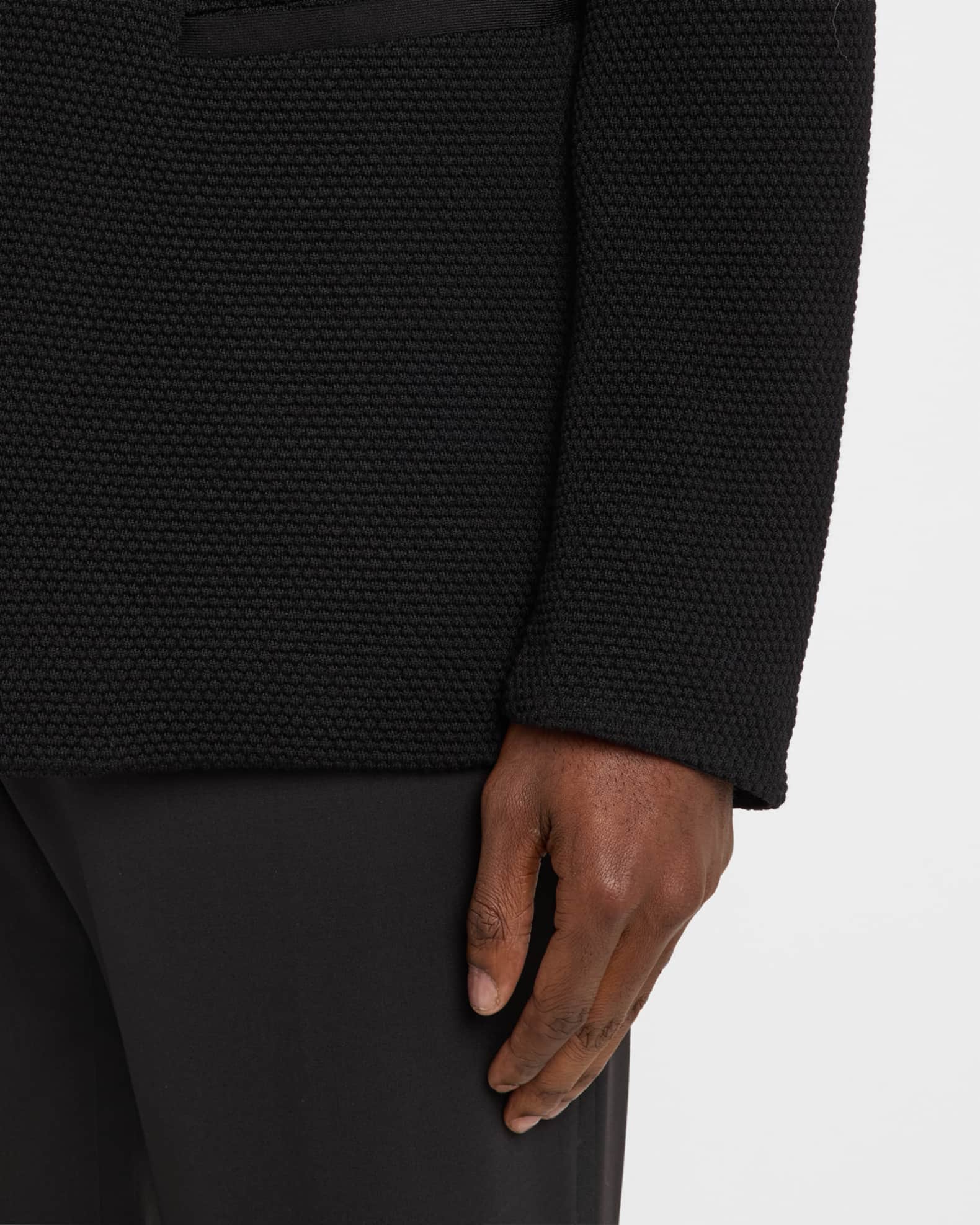 ファッション Band-Collar Textured Men's Armani Giorgio Blazer Marcus Neiman | ジャケット・アウター