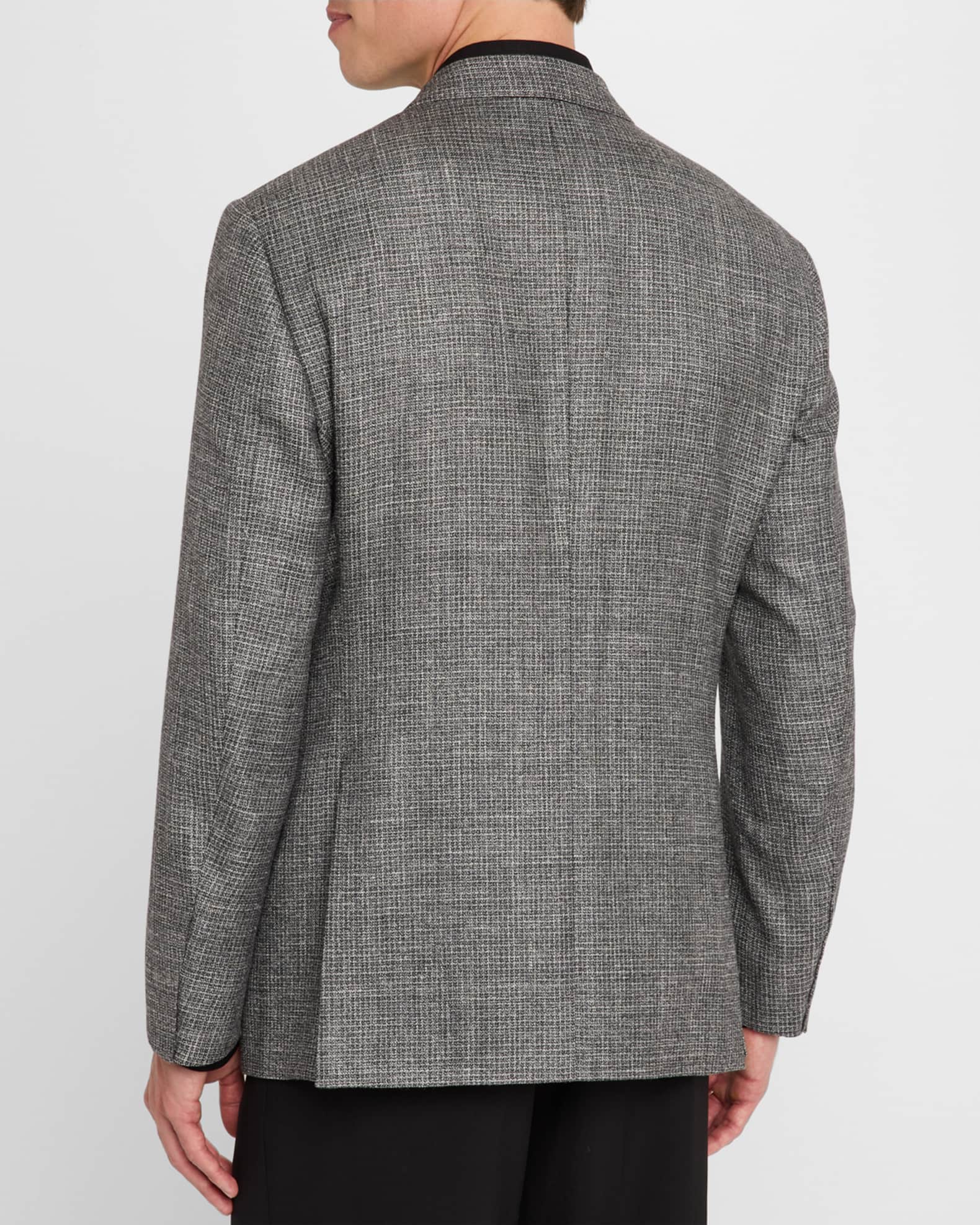 GIORGIO ARMANIのジャケット イタリア製 Giorgio Armani Sport Coat Men 42 Gray Blazer Flannel Jacket Wool