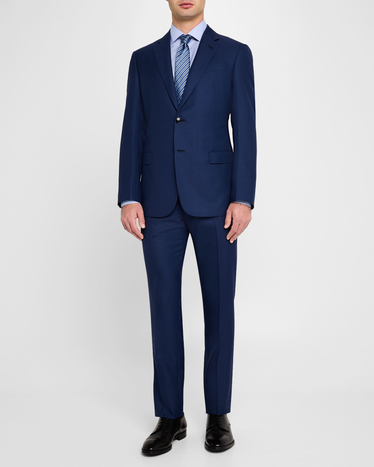 Giorgio Armani Men's Micro-Houndstooth 210G Suit | Neiman Marcus