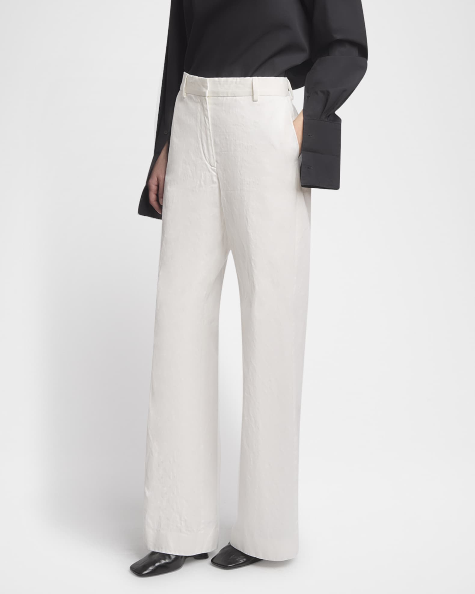 Carot pants Dries Van Noten White size 34 FR in Cotton
