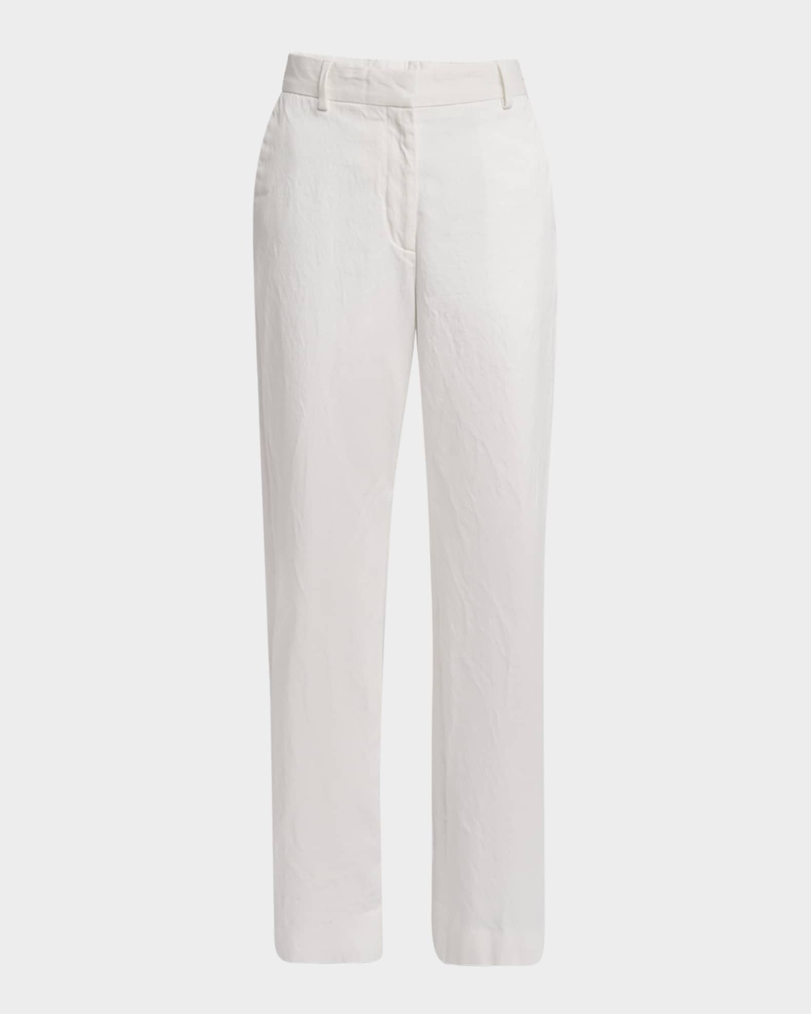 Dries Van Noten Paxy Straight-Leg Cotton Pants | Neiman Marcus