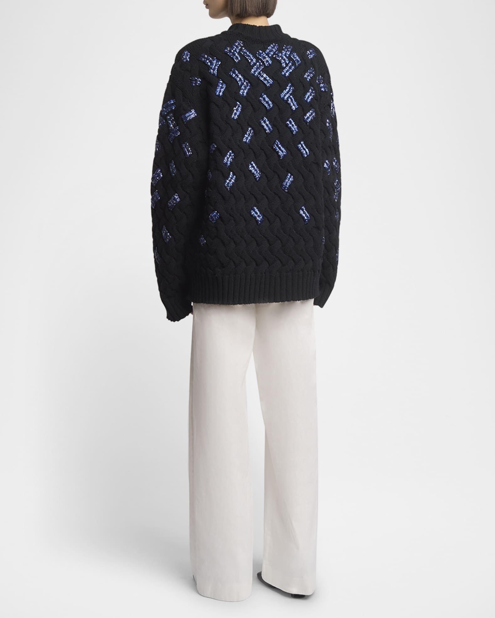 トップス DRIES VAN NOTEN Black Summer Knit Dries van Noten – Haffel Sweater Black