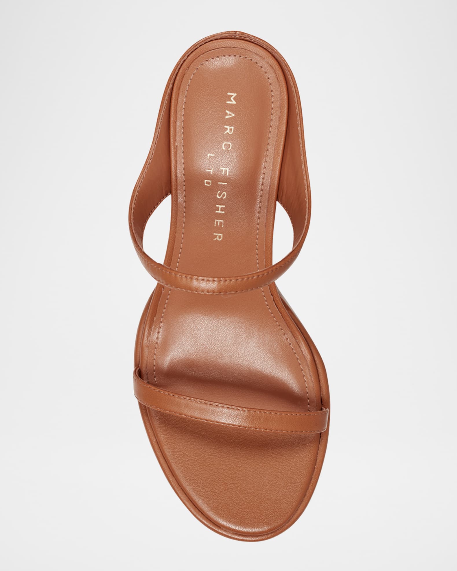 Alonde Snake-Embossed Leather Slide Sandals