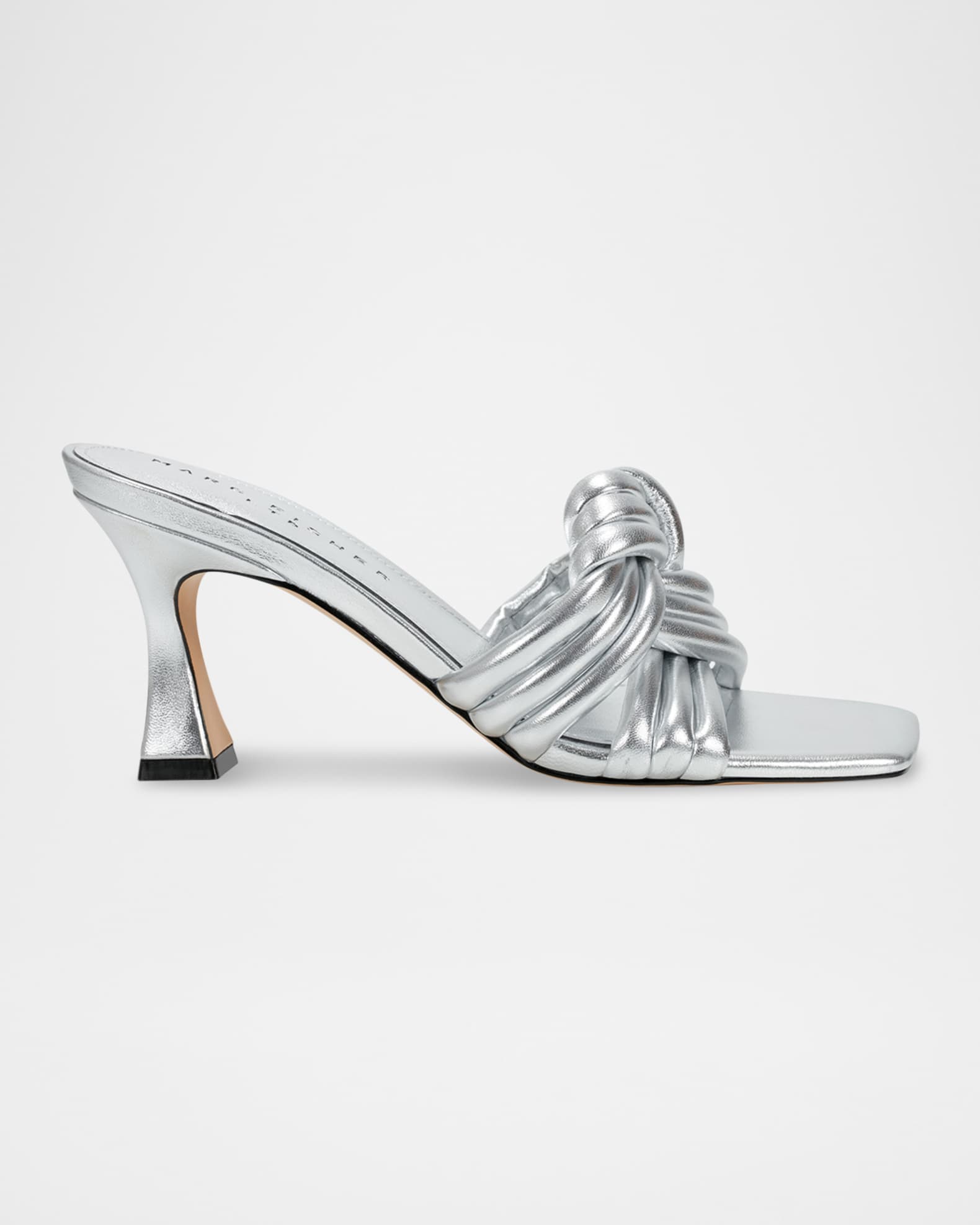 Dru Leather Knot Slide Sandals 0