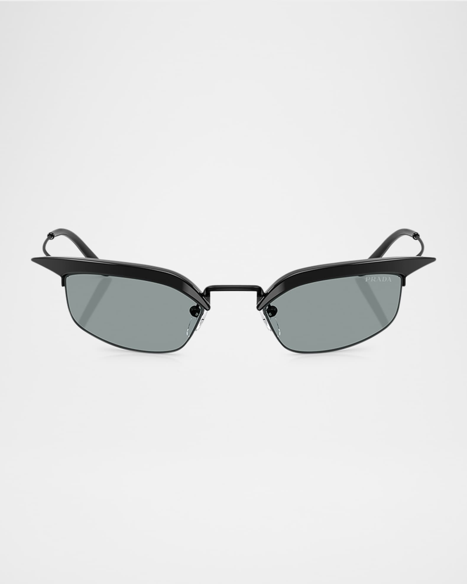 B50S Rectangle Metal Sunglasses 0
