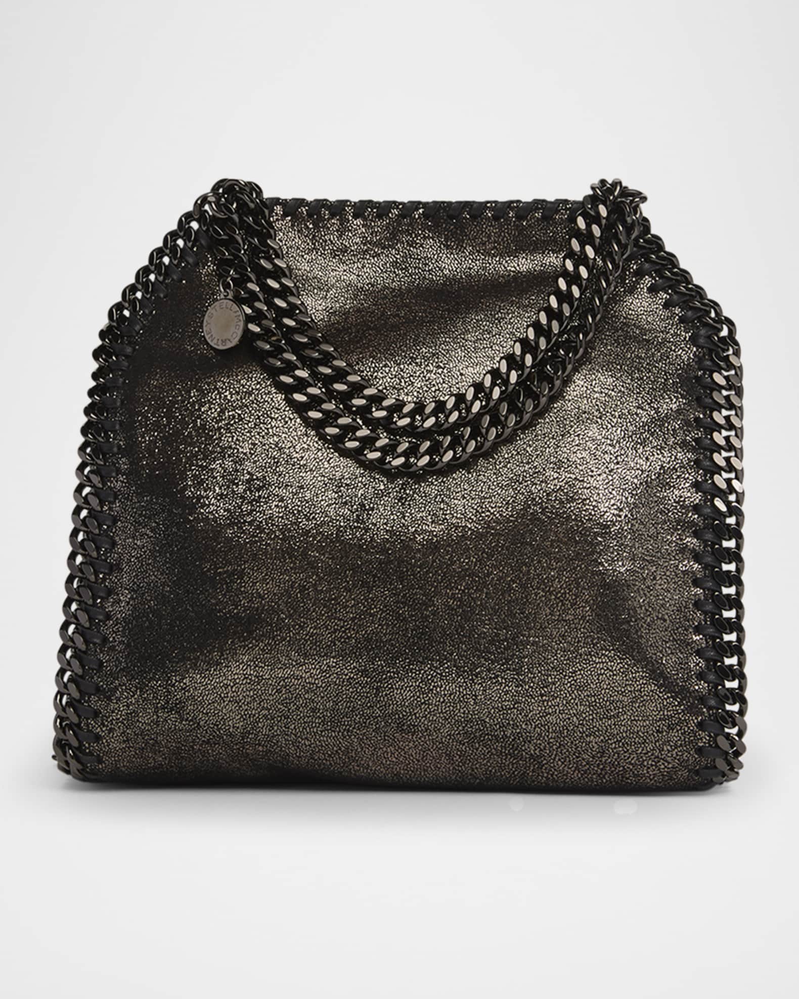 Women BLACK Studded Falabella Mini Tote Bag | Stella