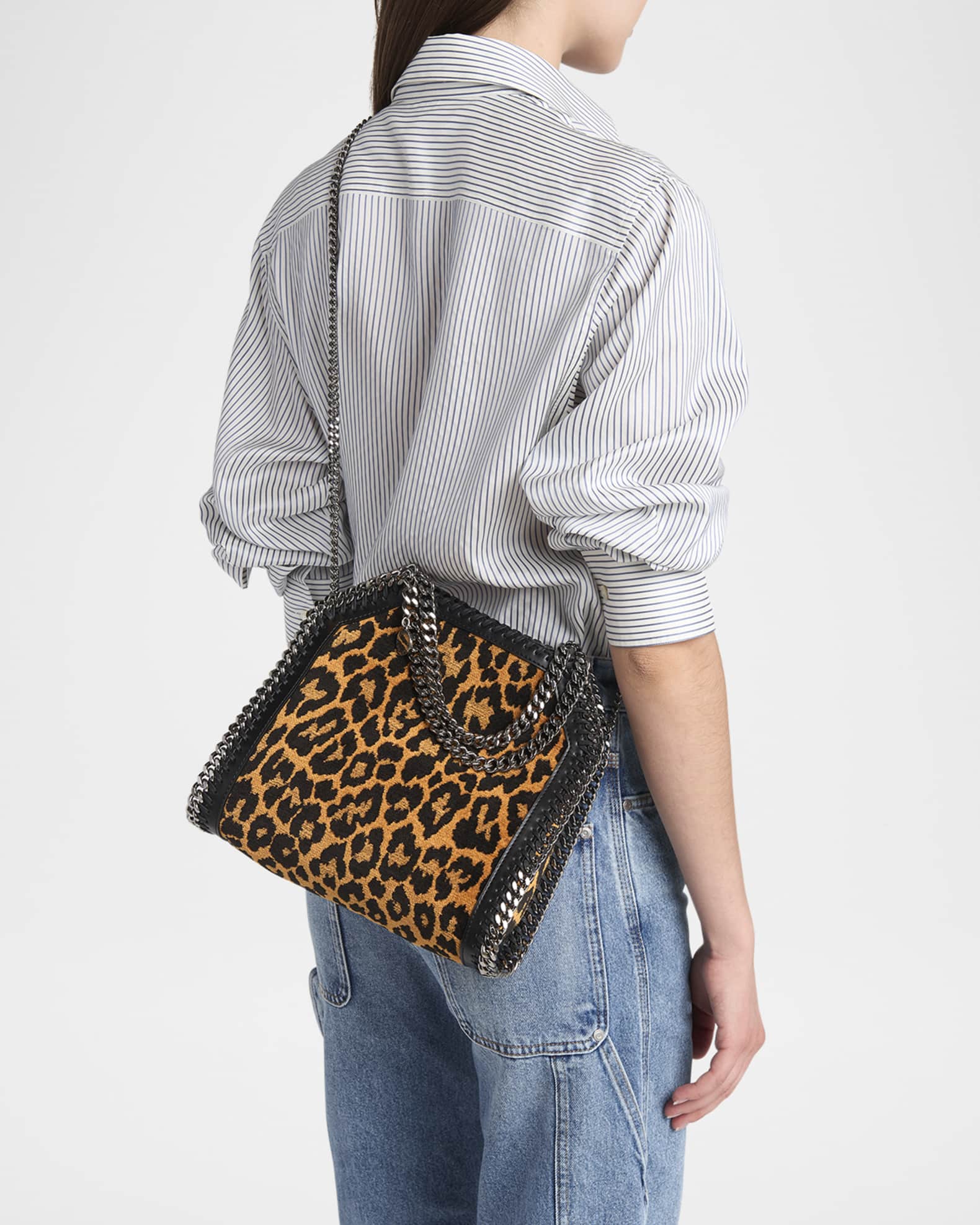 Stella mccartney leopard print bag on sale