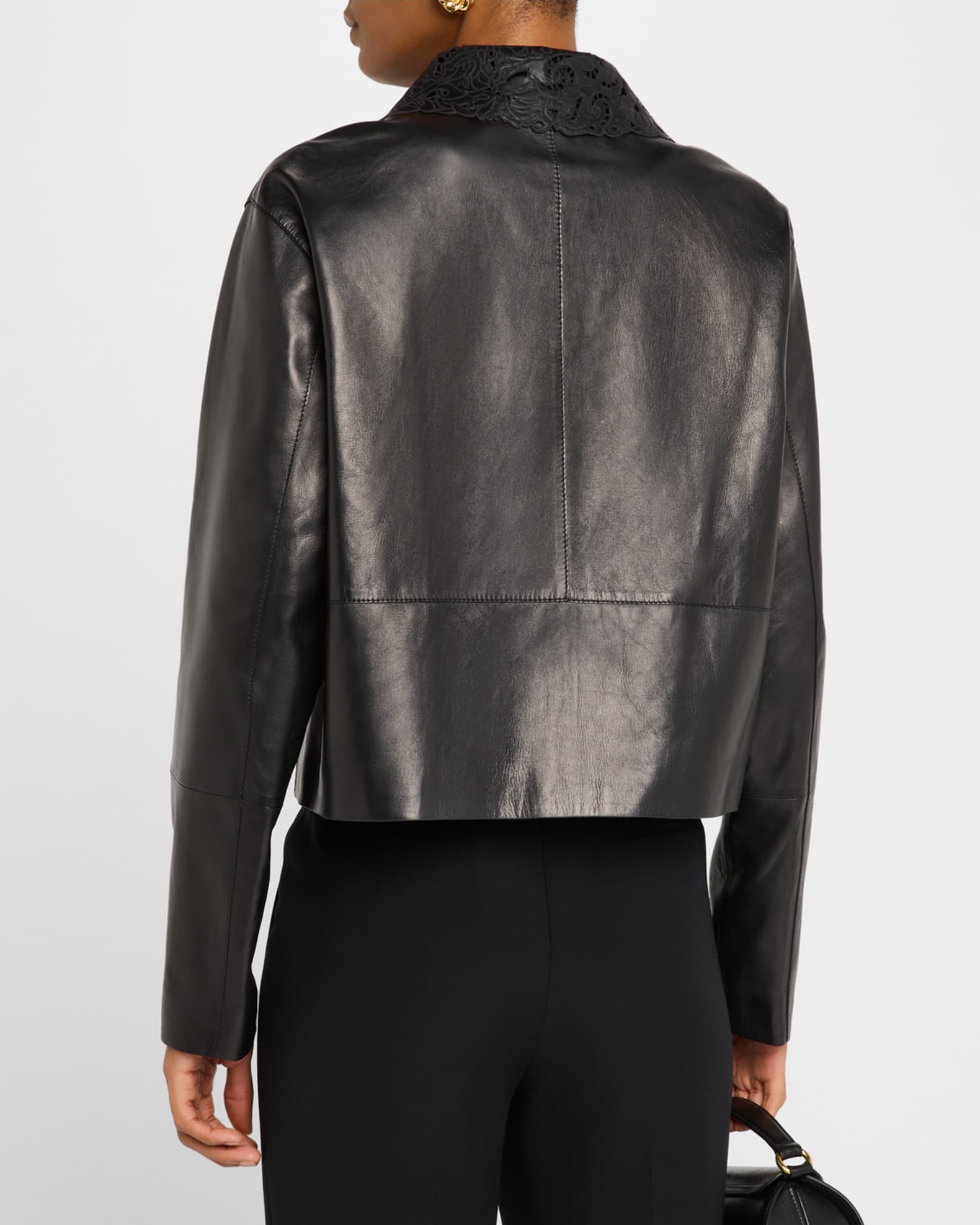 Lafayette 148 leather jacket sales