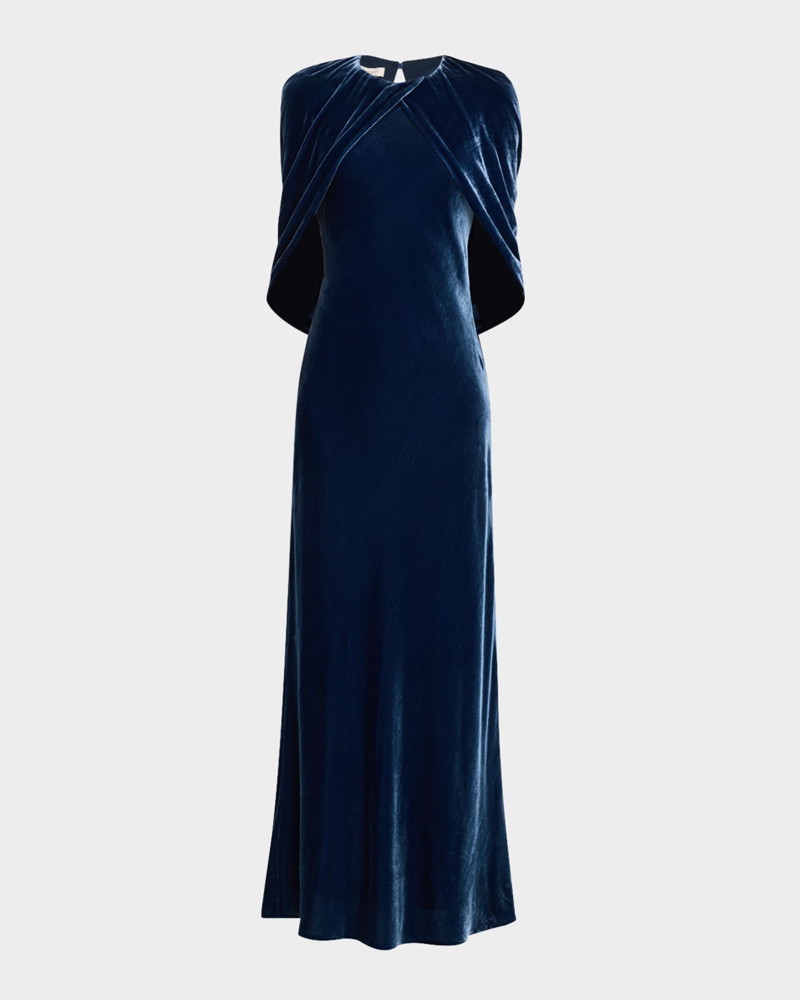 Lafayette 148 New York A Line Velvet Shawl Gown Neiman Marcus