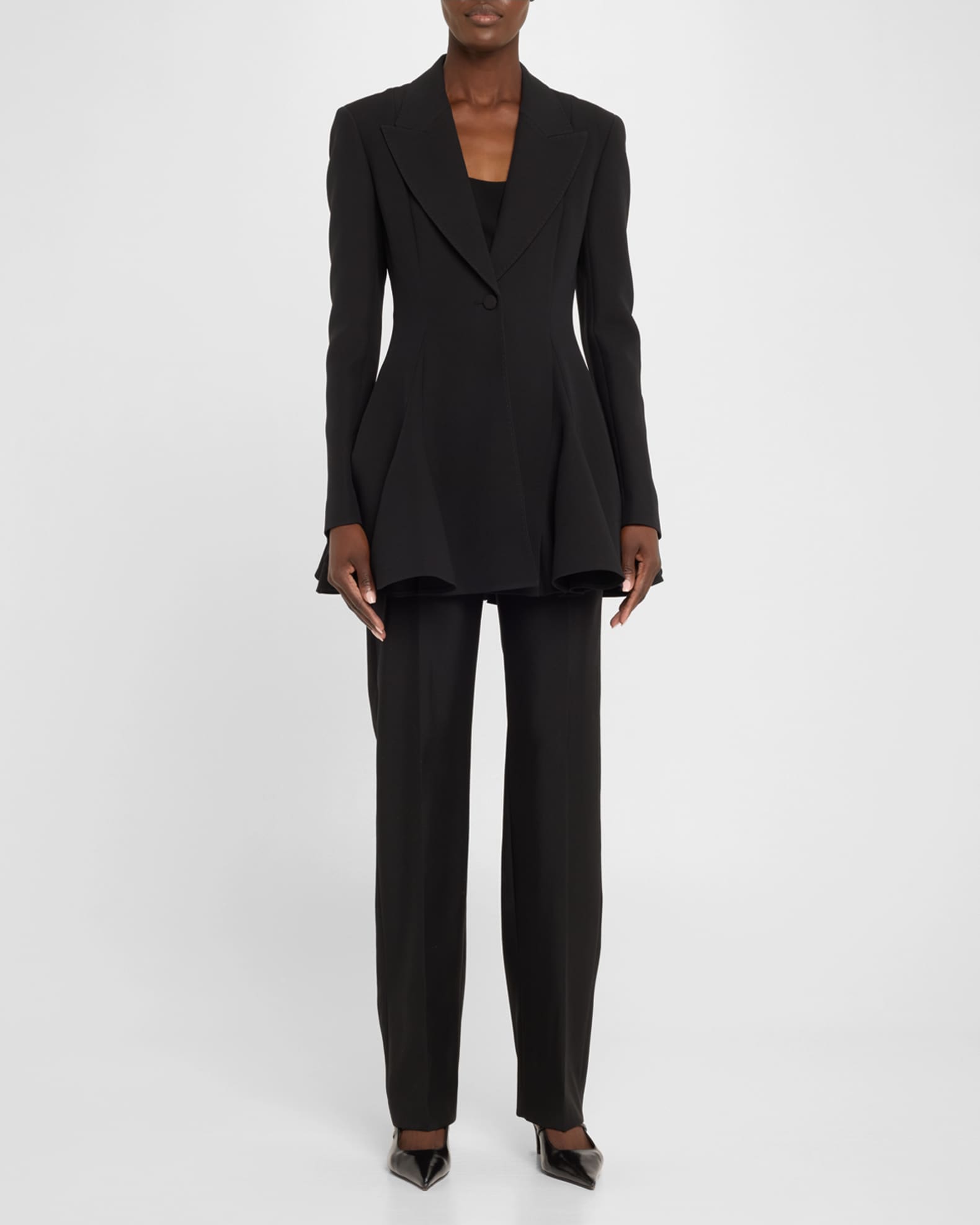 Single-Button Godet Blazer 1