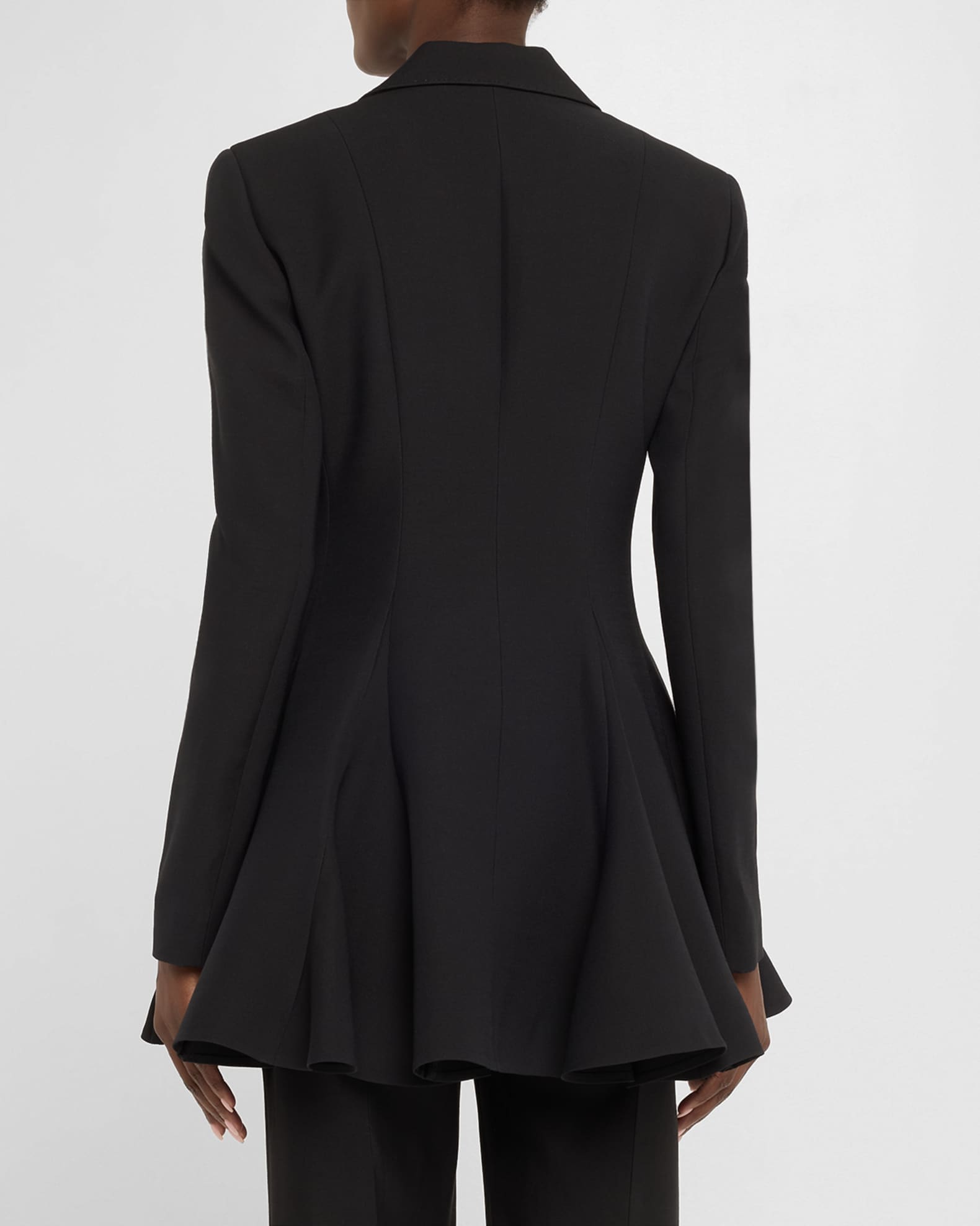 Lafayette 148 New York Single Button Godet Blazer Neiman Marcus