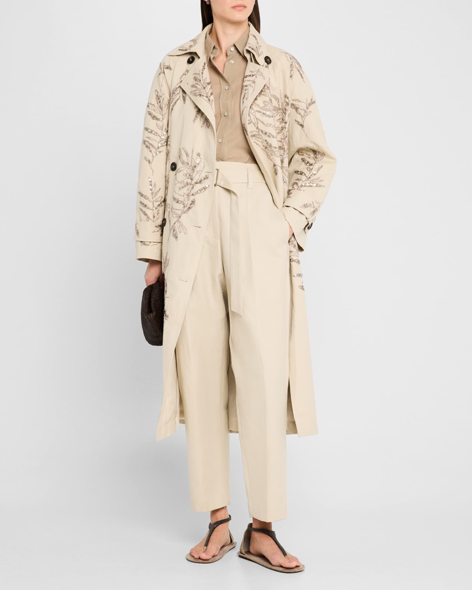 Brunello Cucinelli★素敵Sleeveless Trench Coat W/Monili Belt 27358783_57172813_600.jpg