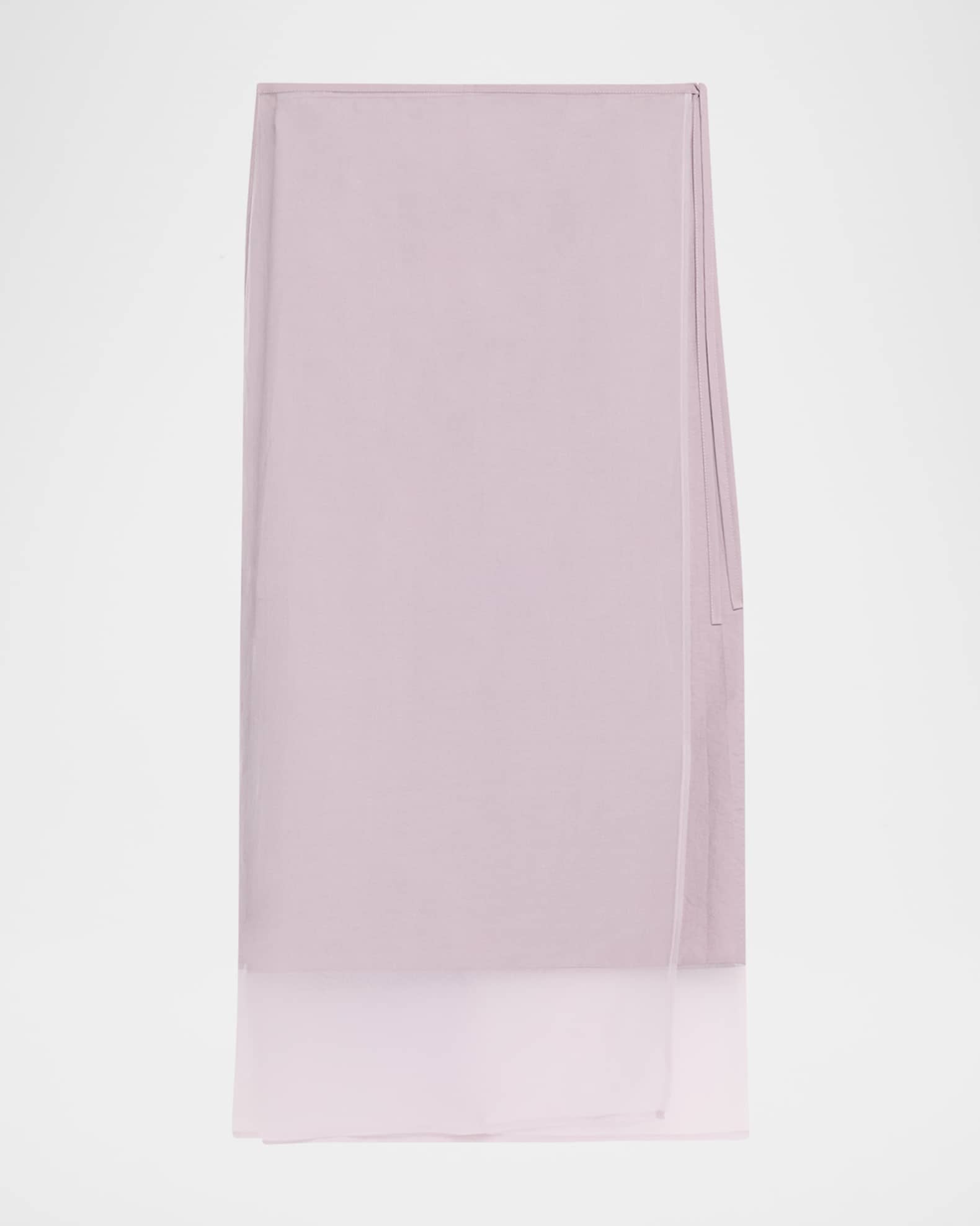 Crispy Cotton Midi Sarong Skirt