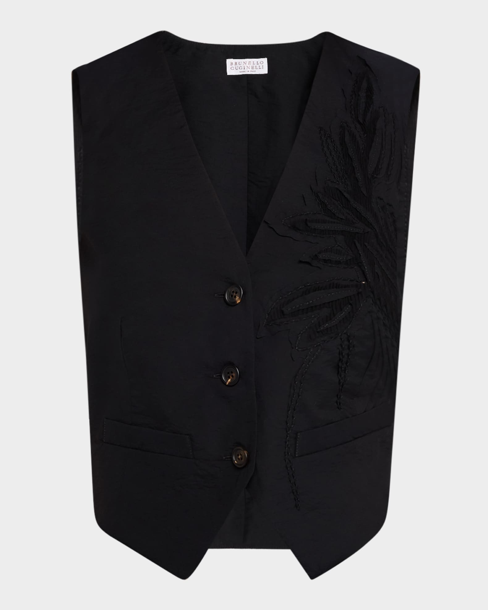 Herbarium Embroidered Poplin Vest 0