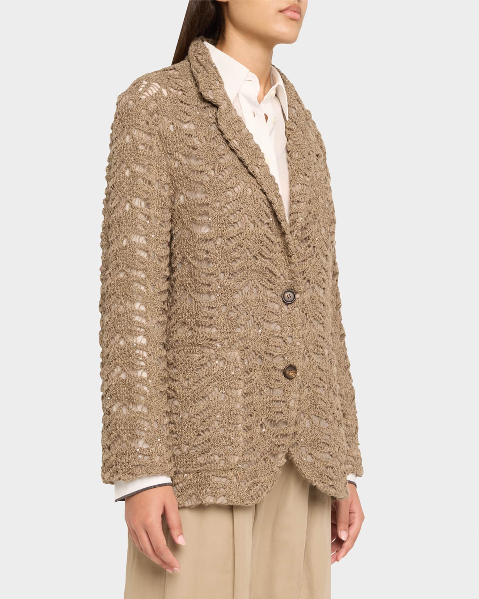 BRUNELLO CUCINELLI☆新品タグ付き☆ Brunello Cucinelli Men's Full-Zip Leather Jacket with