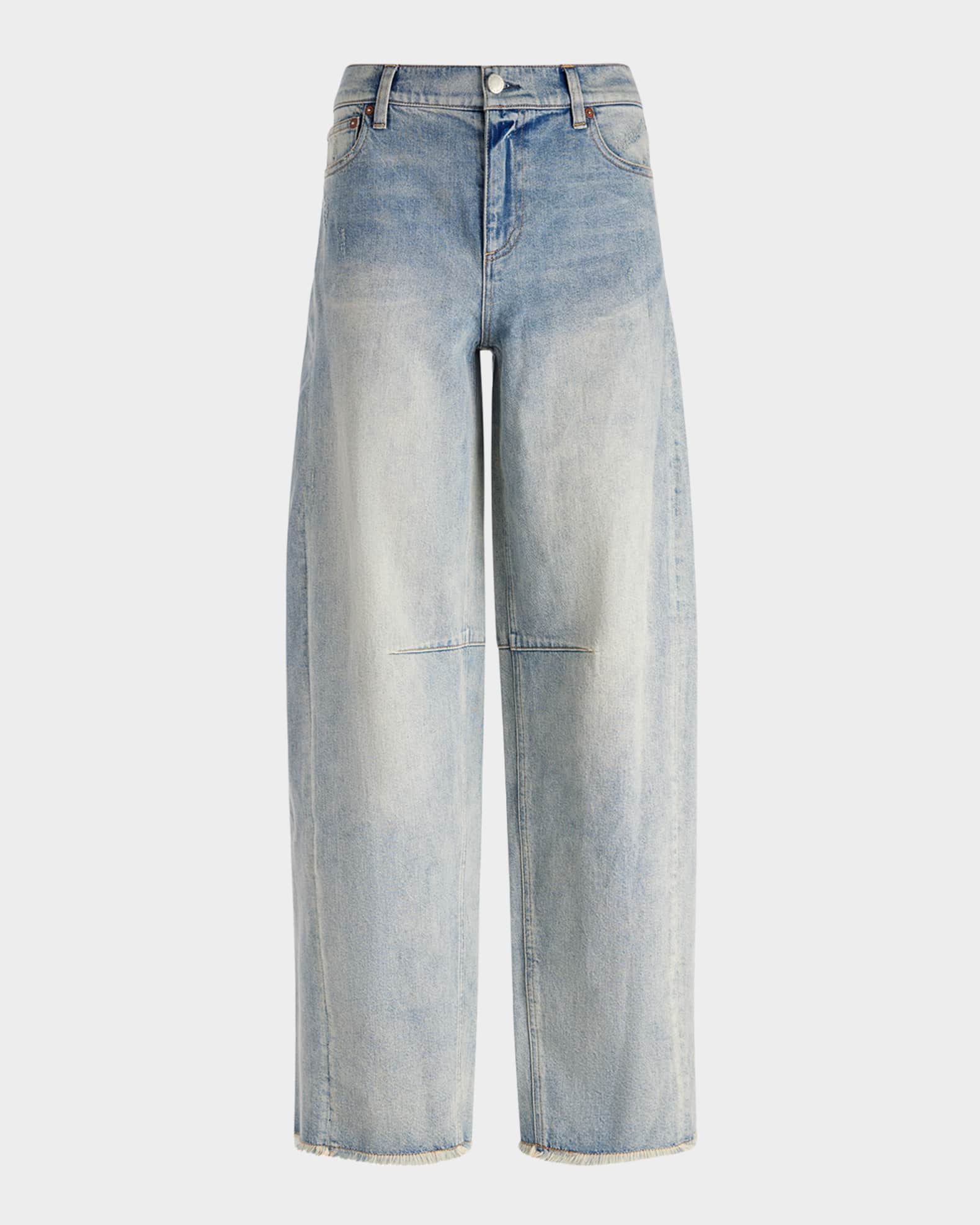 Driggs Cropped Balloon-Leg Jeans 0
